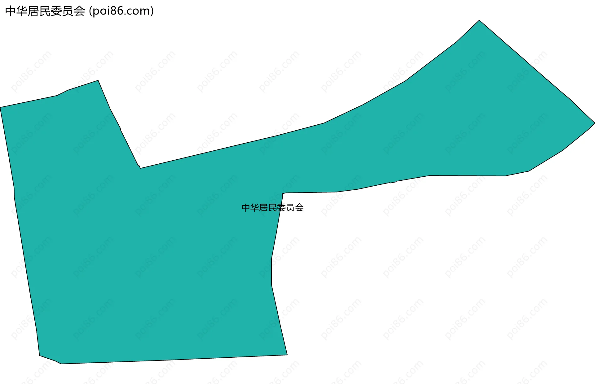 中华居民委员会边界地图