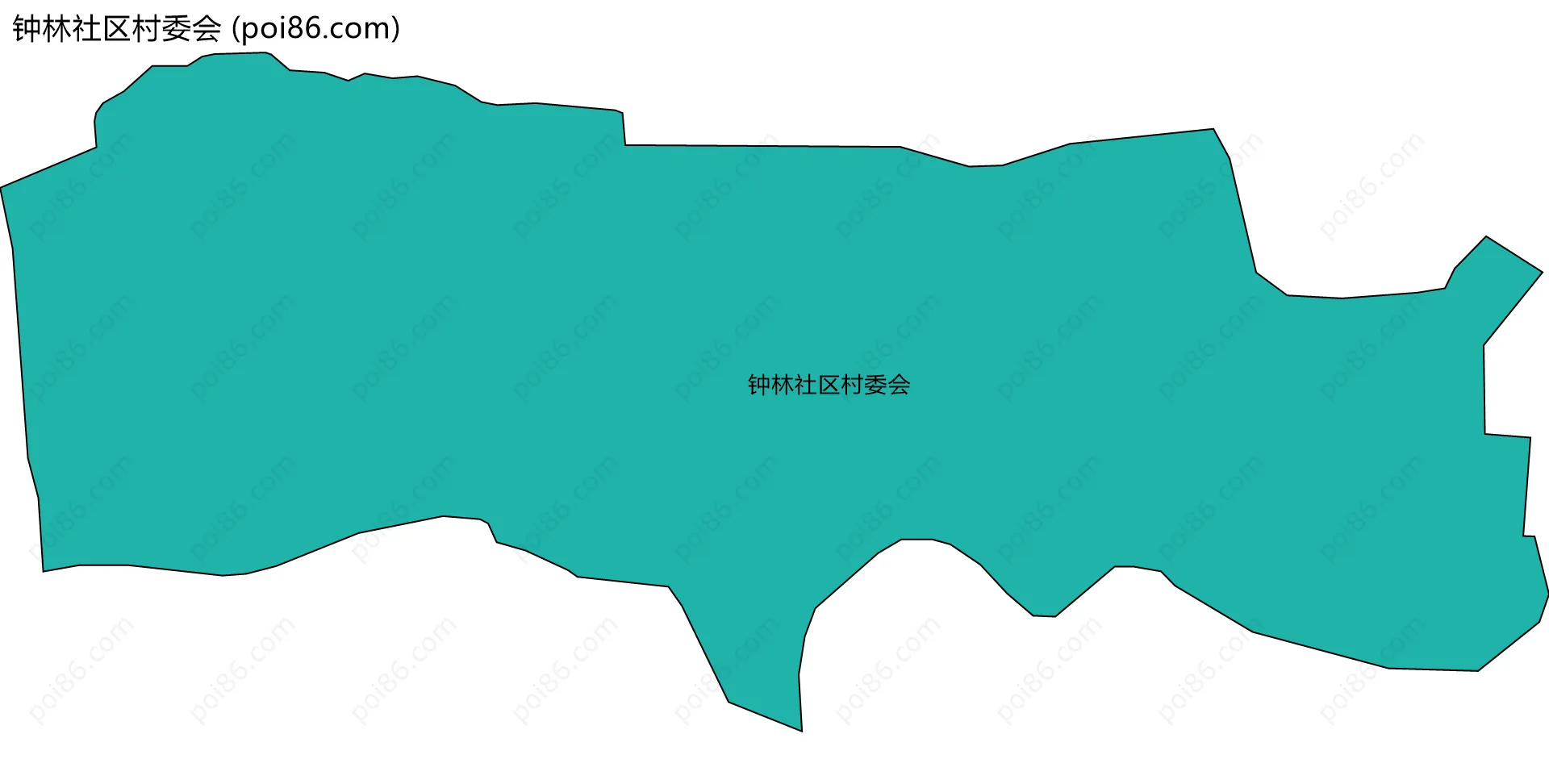 钟林社区村委会边界地图