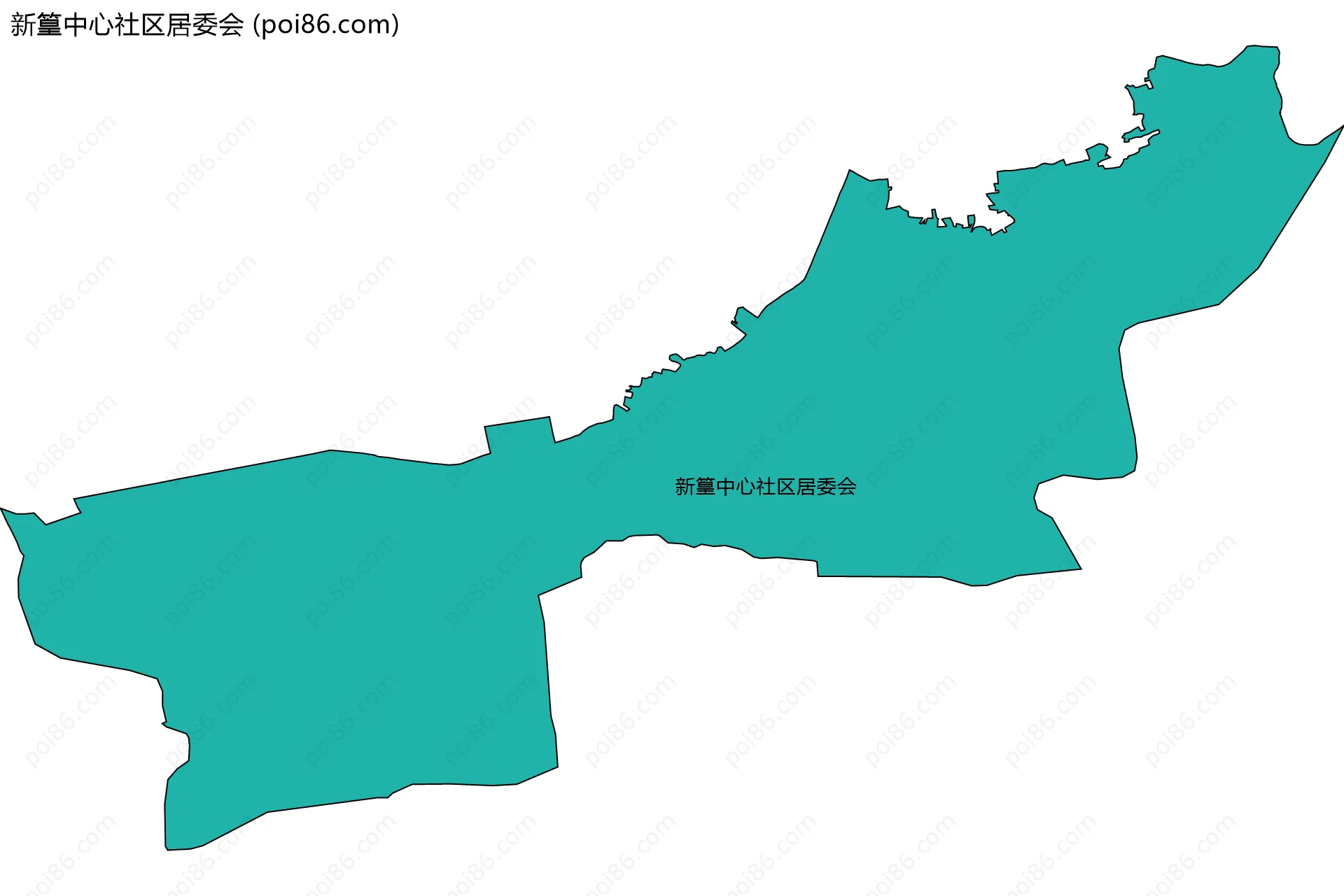 新篁中心社区居委会边界地图