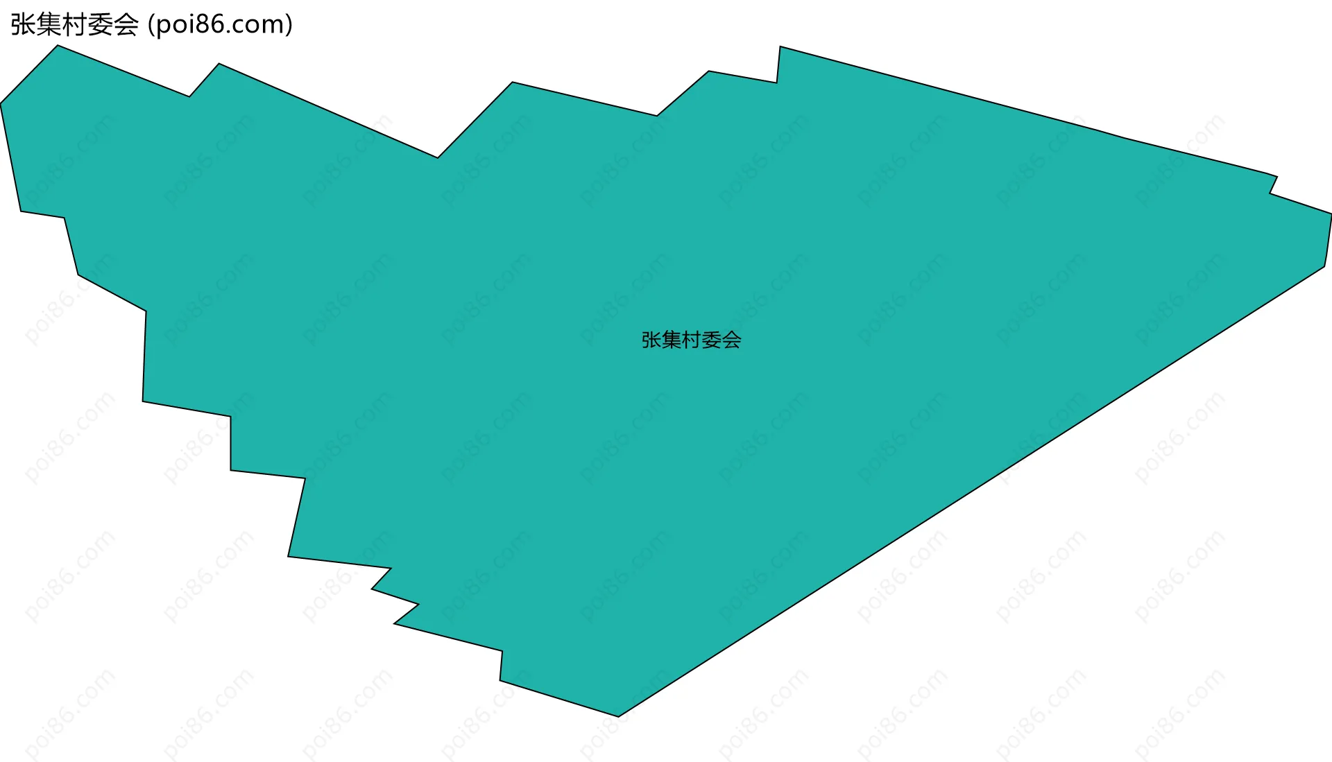 张集村委会边界地图