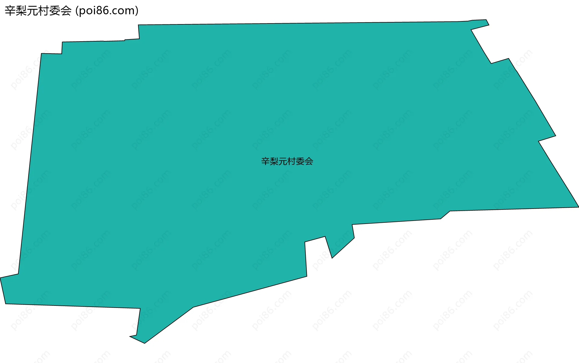 辛梨元村委会边界地图