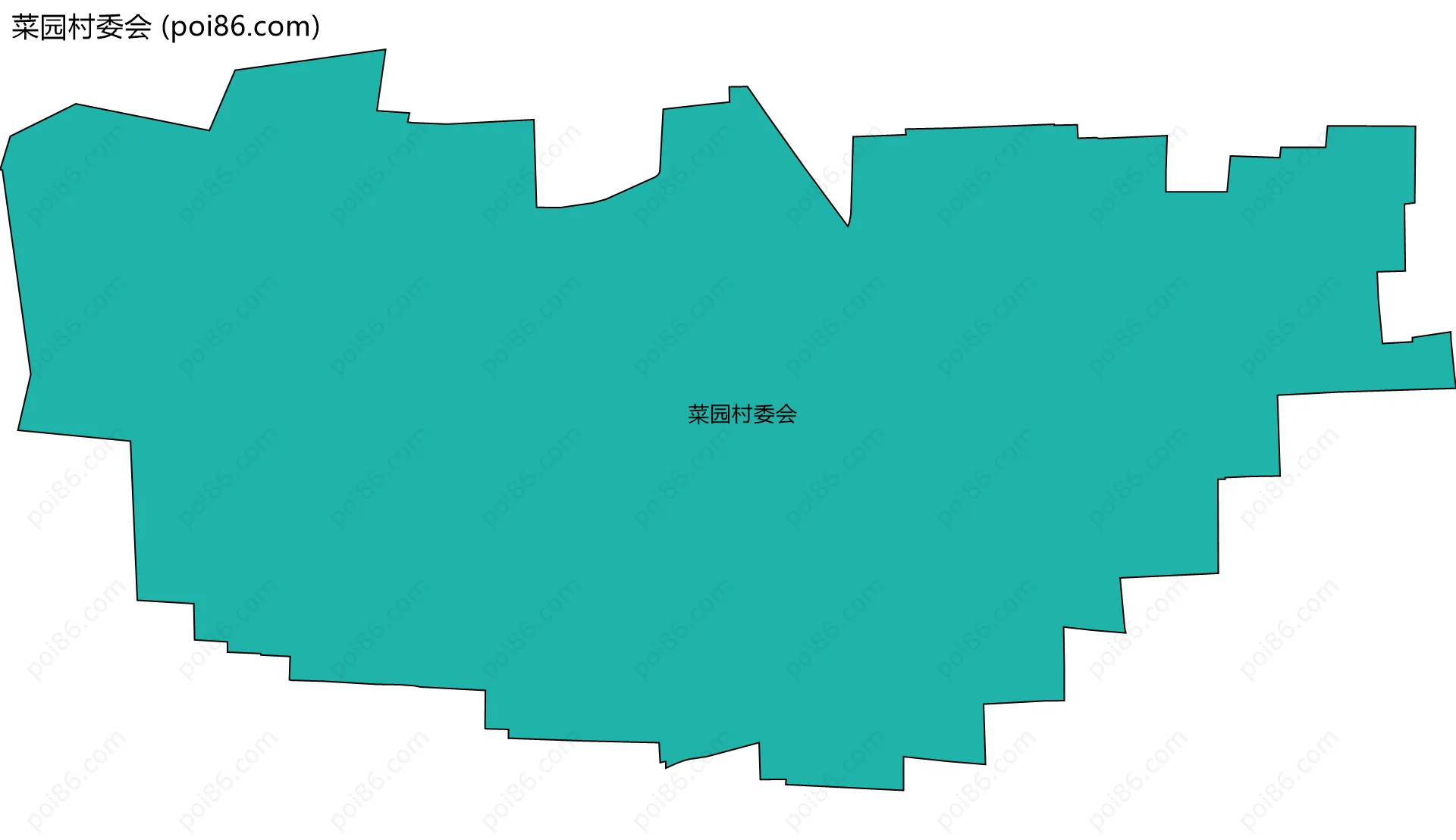 菜园村委会边界地图