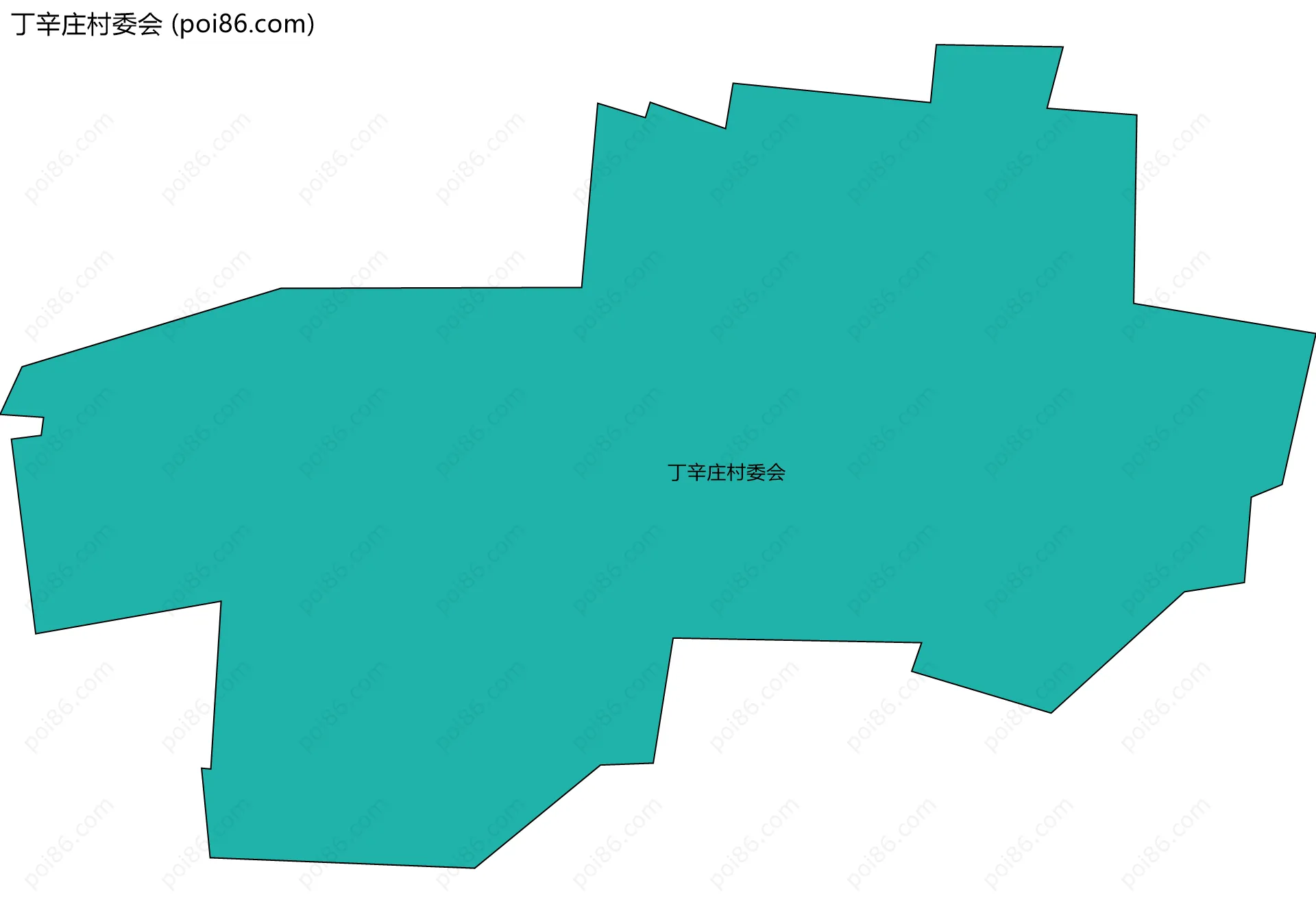 丁辛庄村委会边界地图