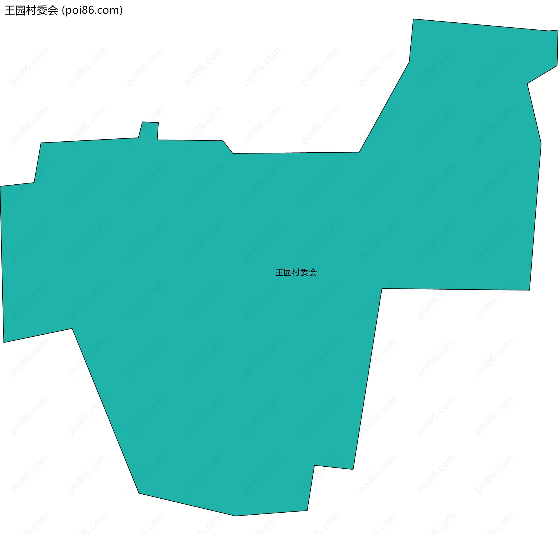 王园村委会边界地图