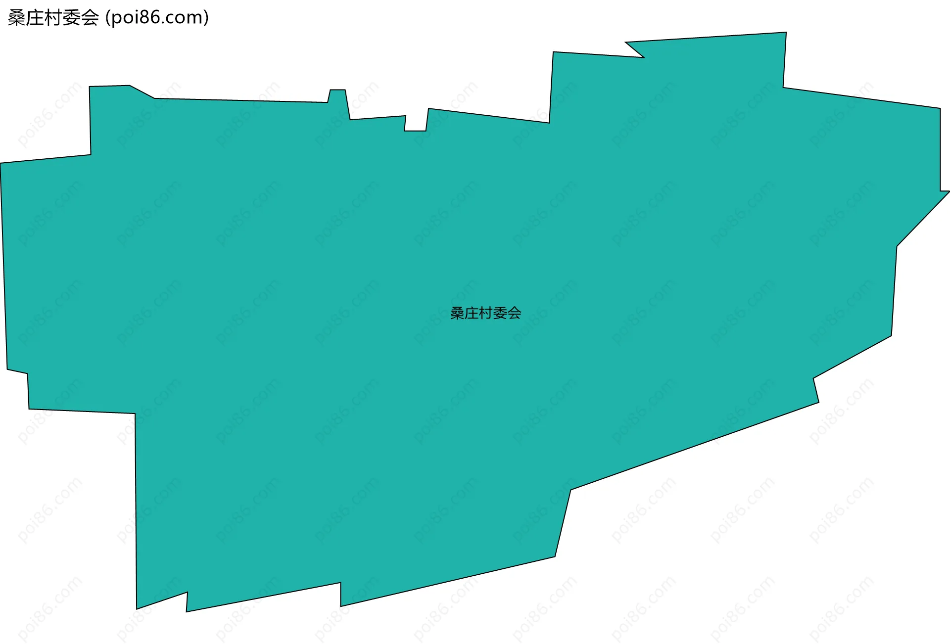 桑庄村委会边界地图