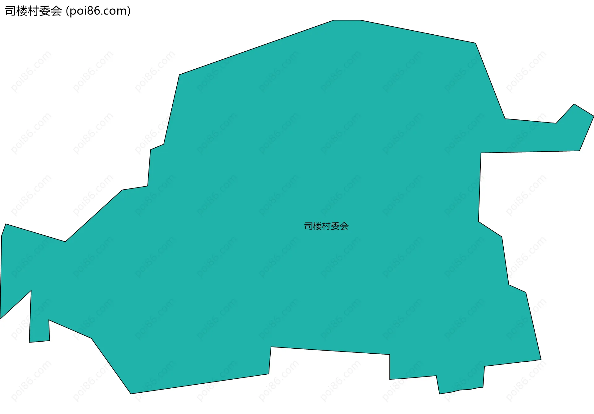 司楼村委会边界地图