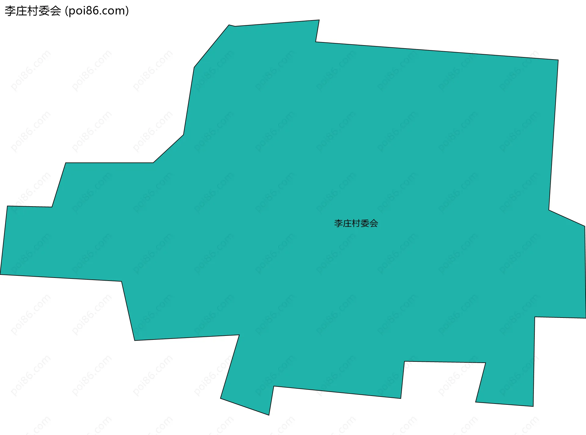 李庄村委会边界地图
