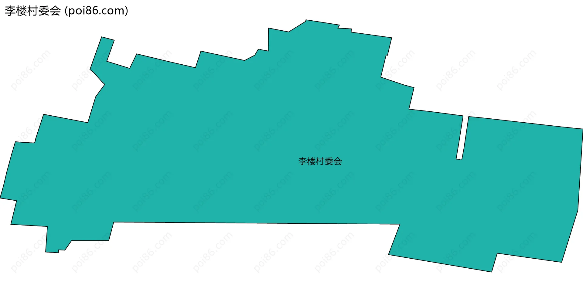 李楼村委会边界地图