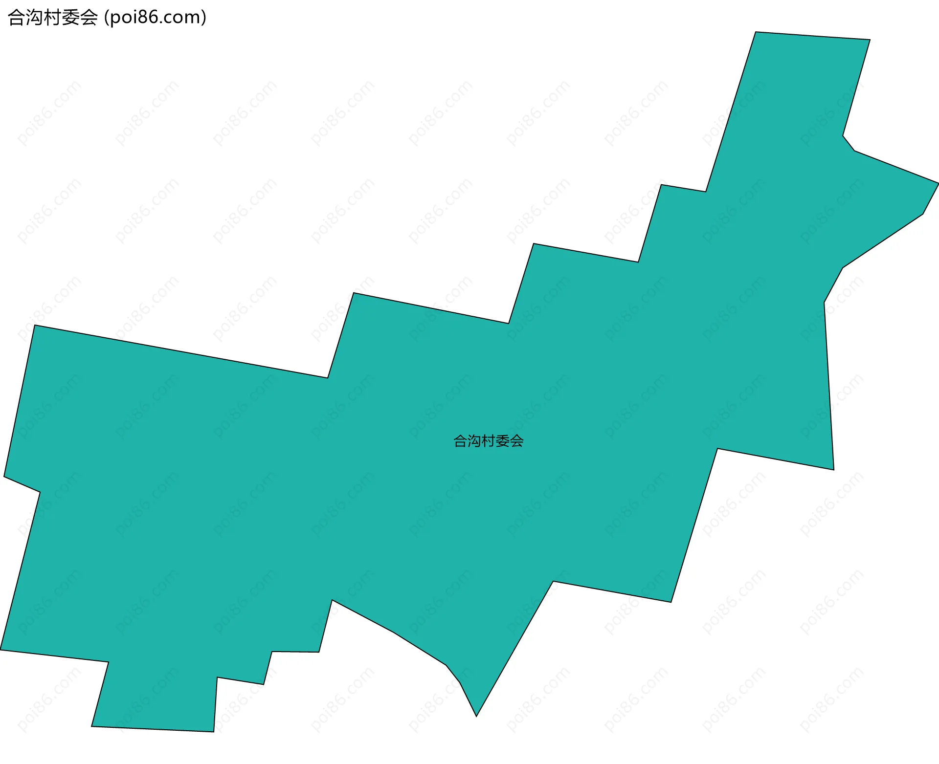 合沟村委会边界地图
