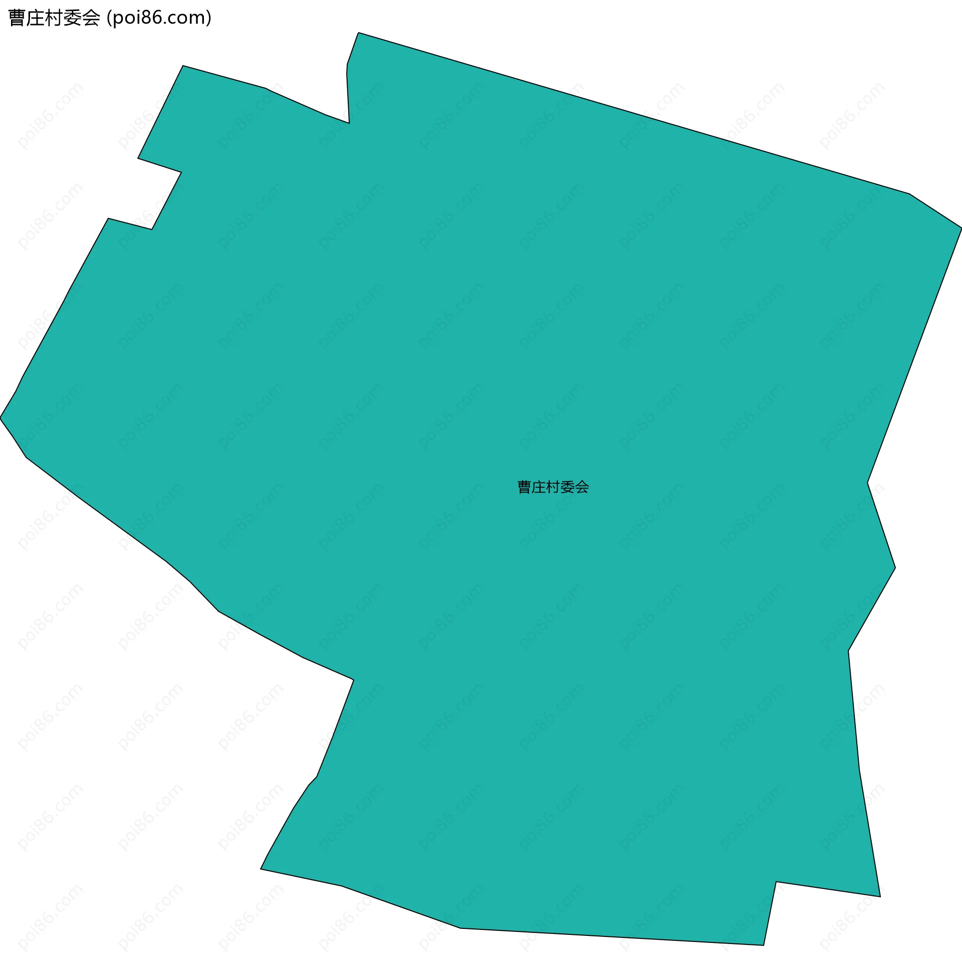 曹庄村委会边界地图