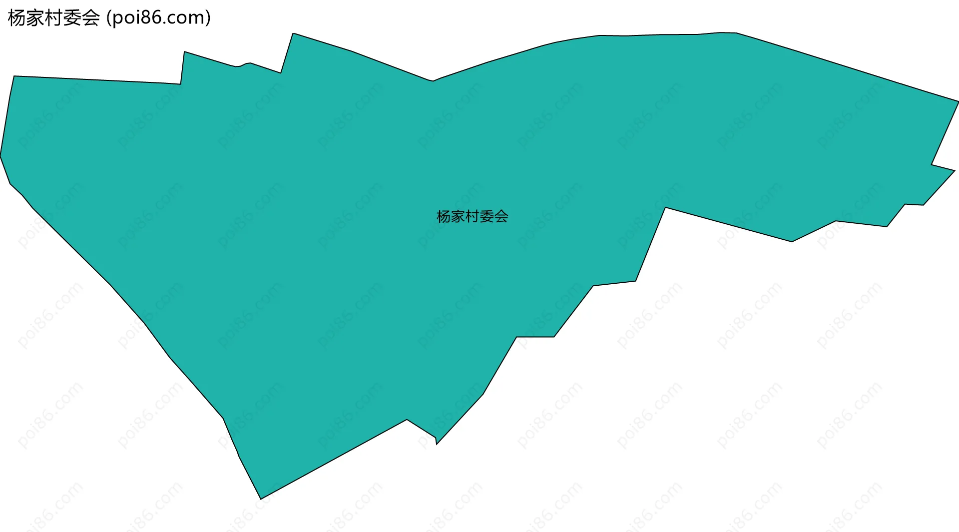 杨家村委会边界地图