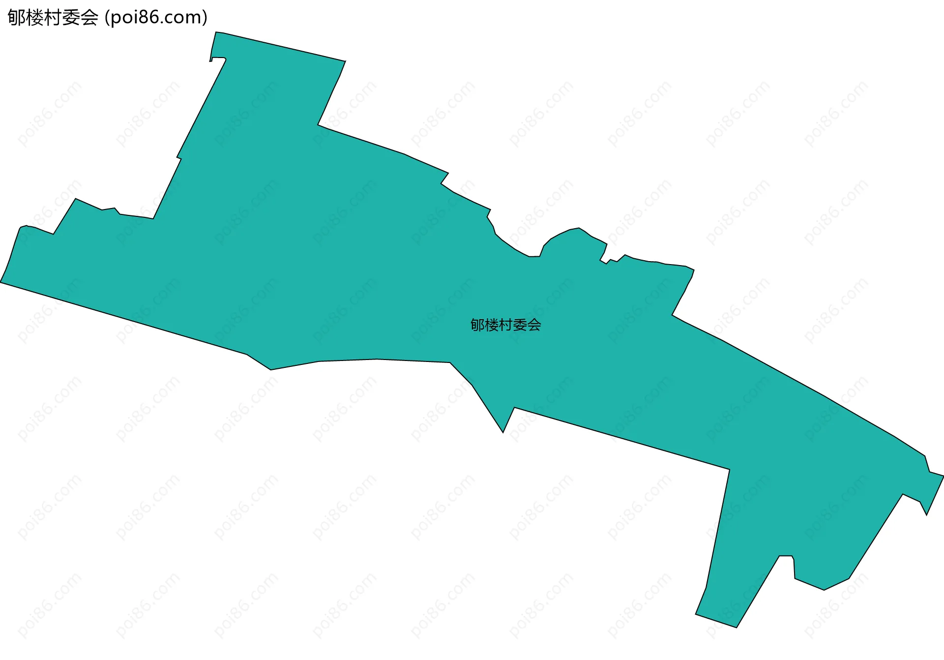 郇楼村委会边界地图