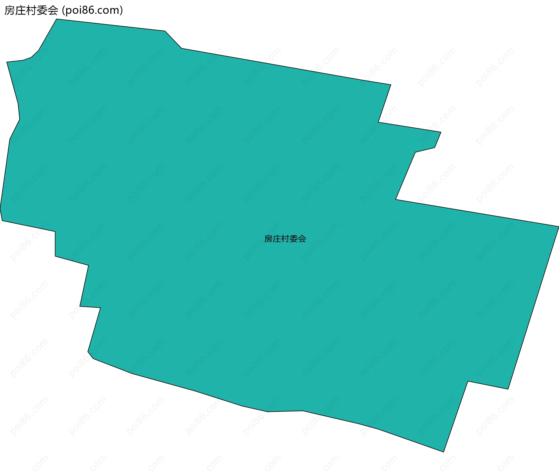 房庄村委会边界地图