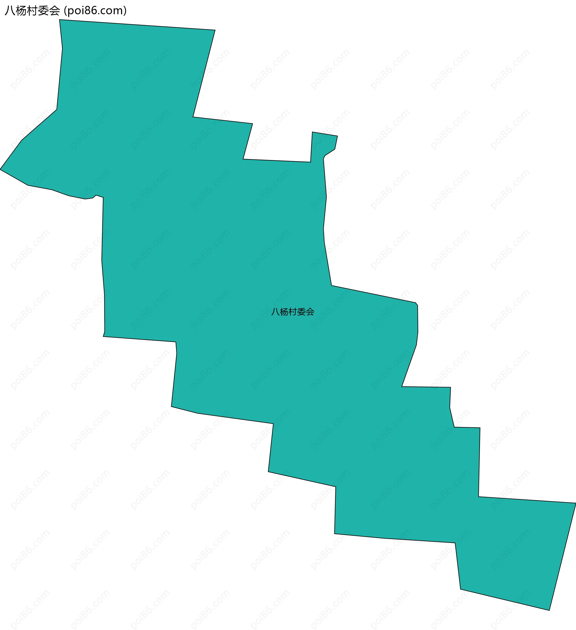 八杨村委会边界地图