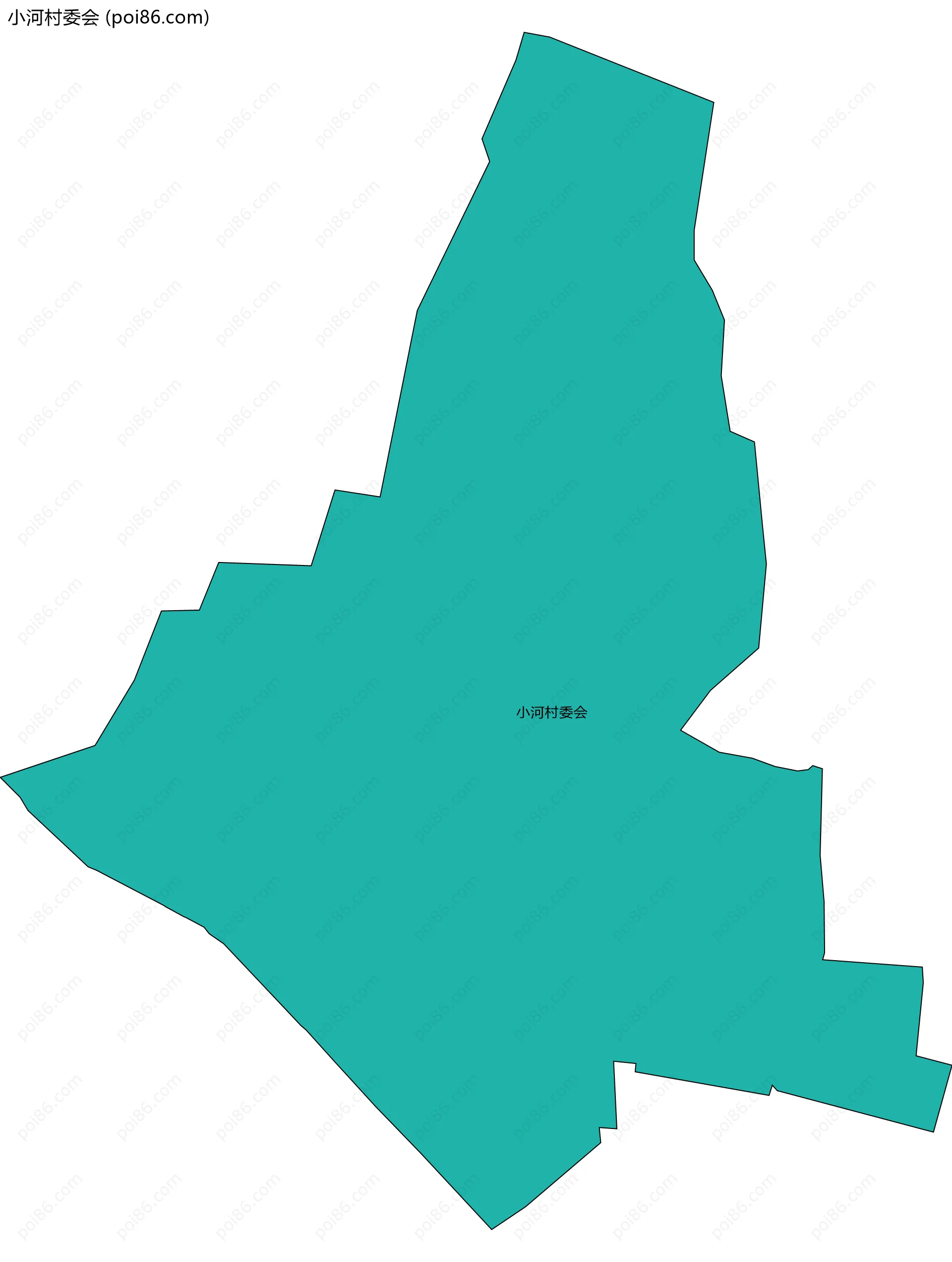 小河村委会边界地图