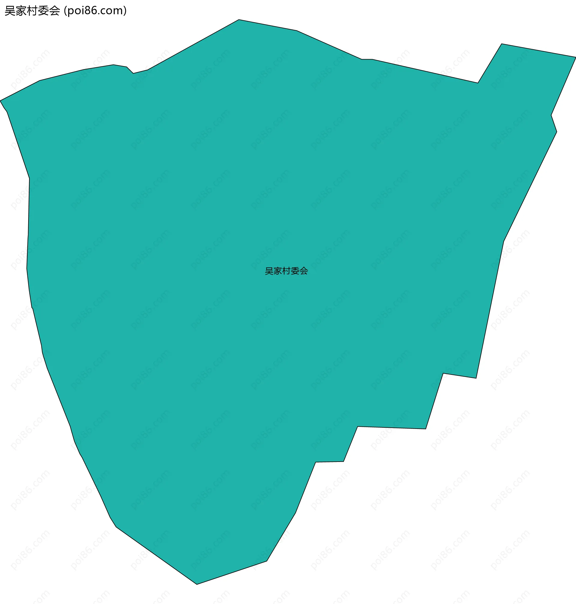 吴家村委会边界地图
