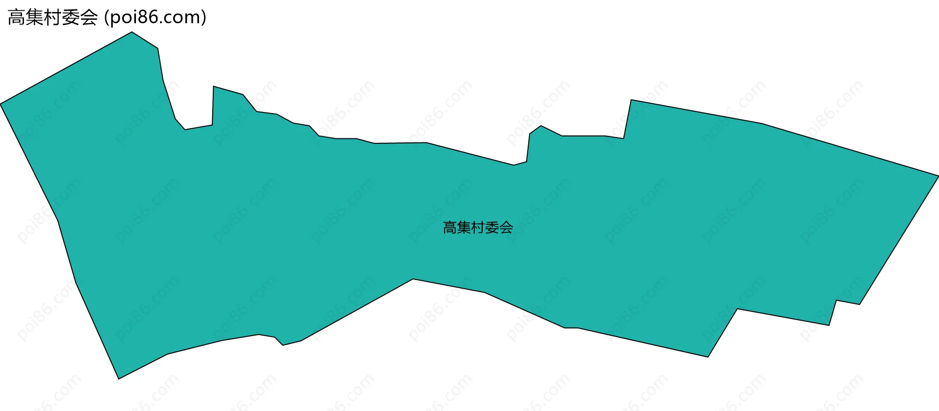高集村委会边界地图