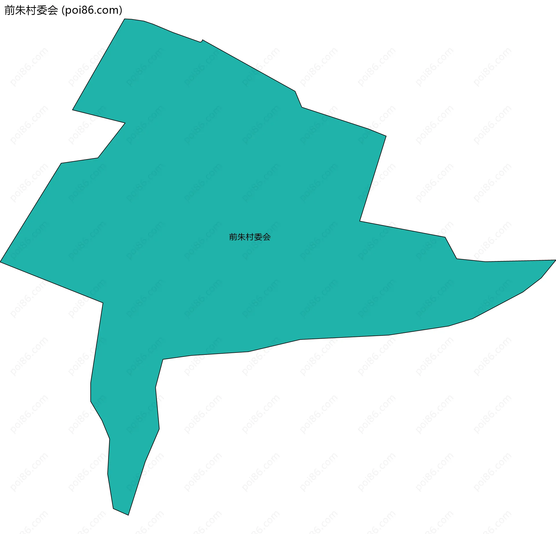 前朱村委会边界地图