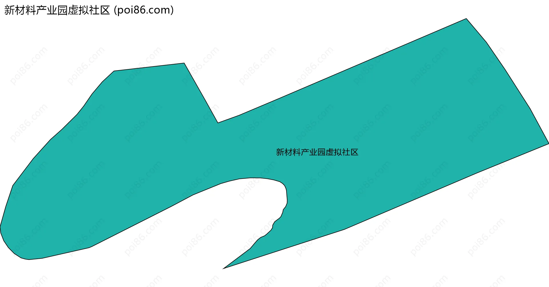 新材料产业园虚拟社区边界地图