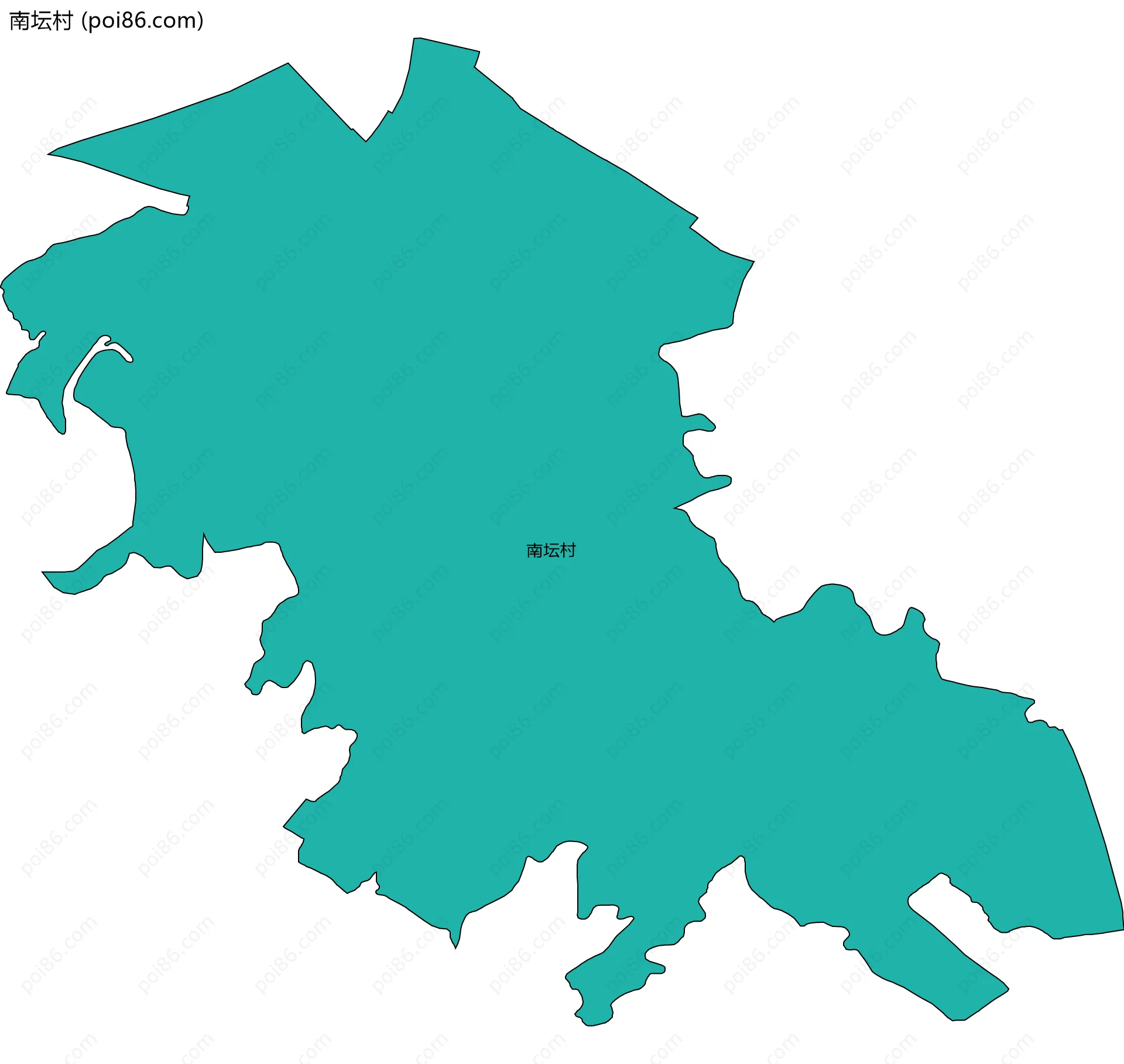 南坛村边界地图