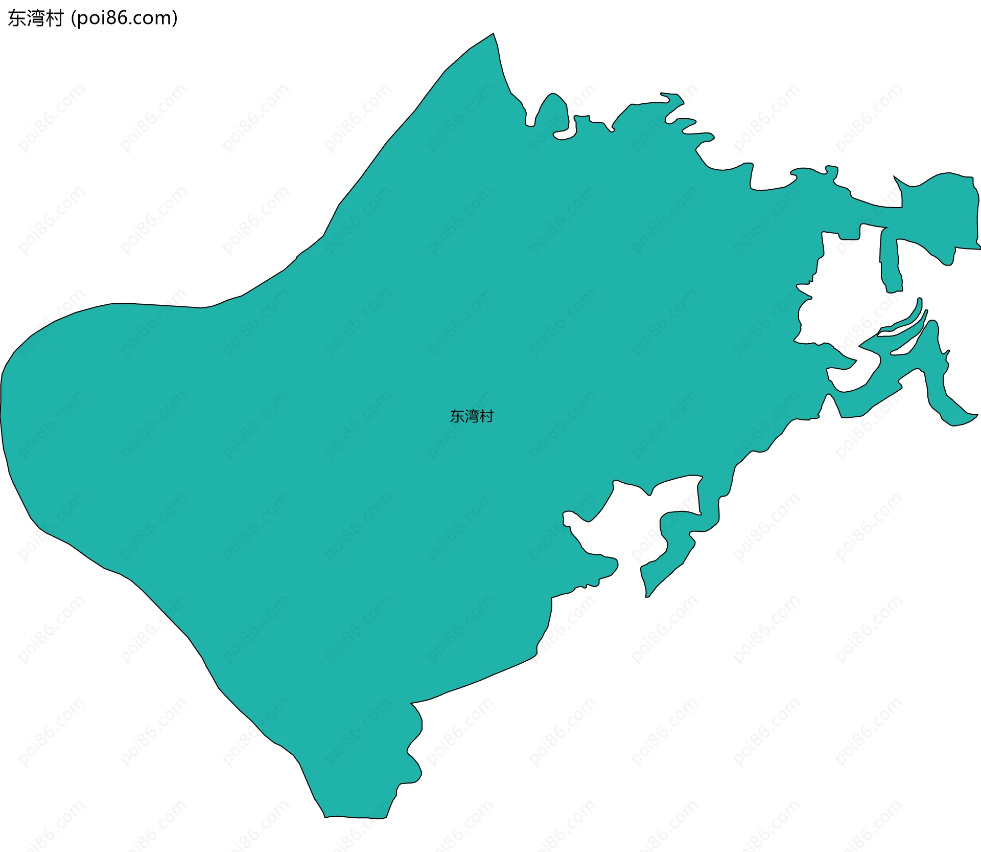 东湾村边界地图