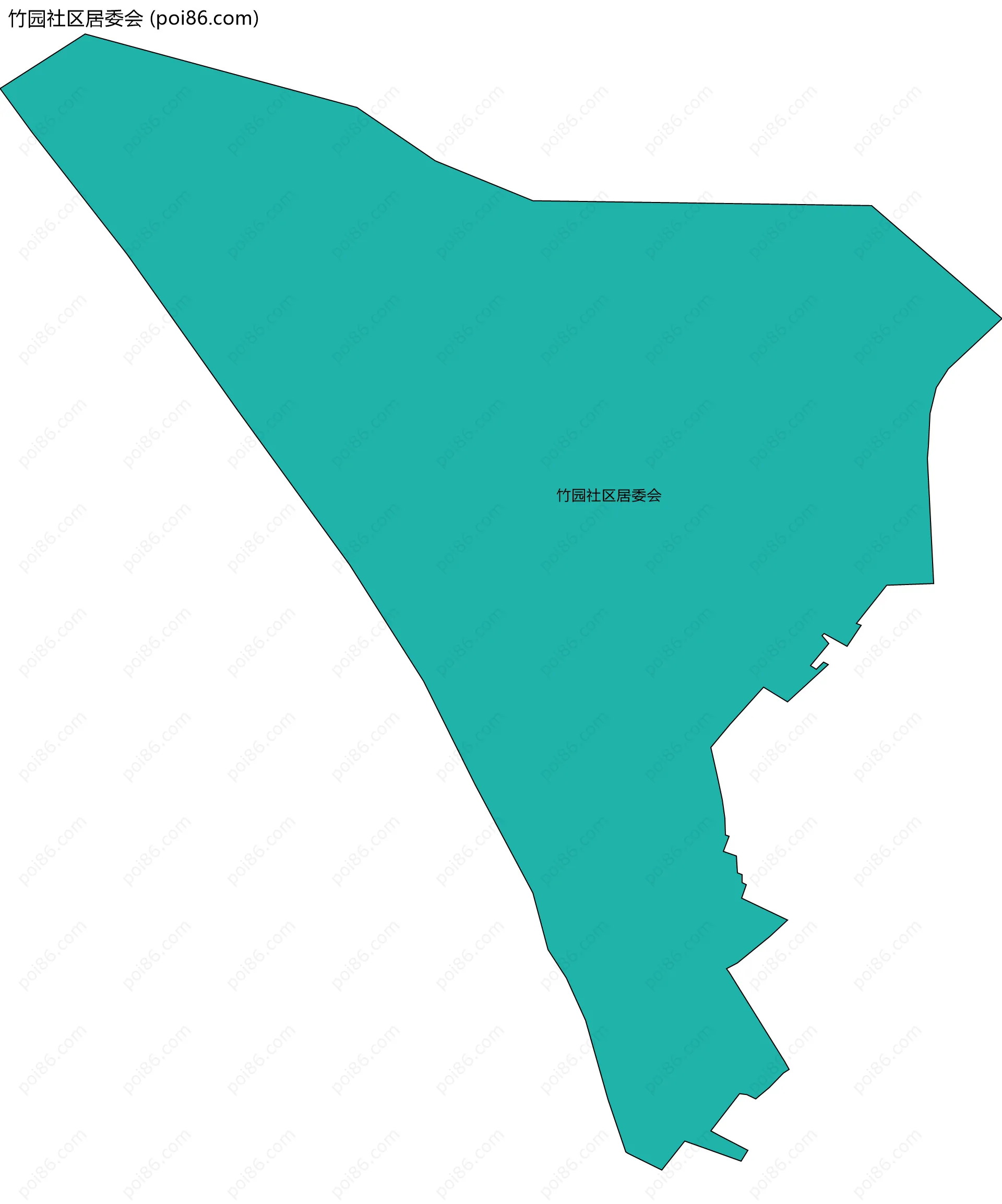 竹园社区居委会边界地图