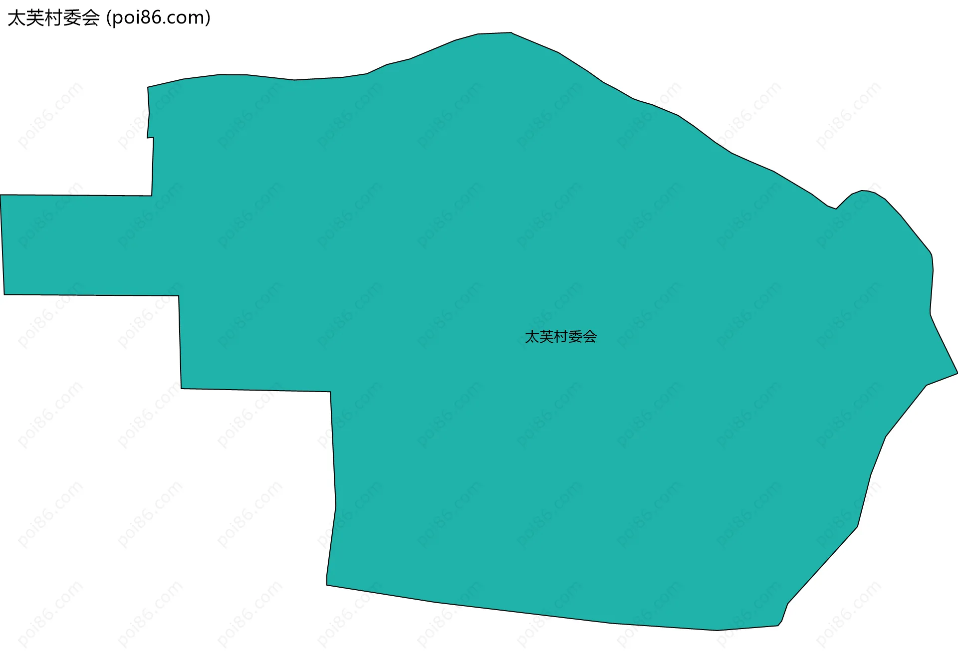 太芙村委会边界地图