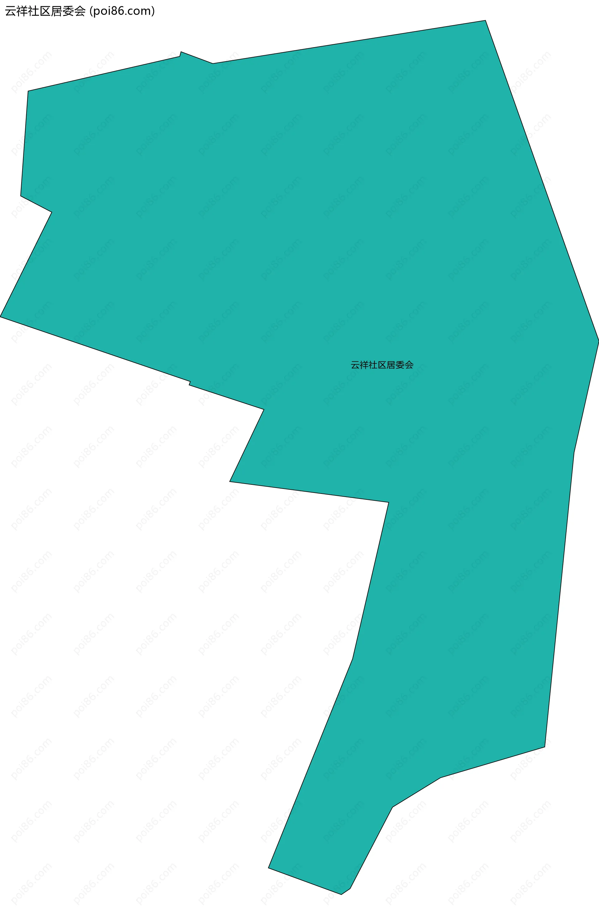云祥社区居委会边界地图