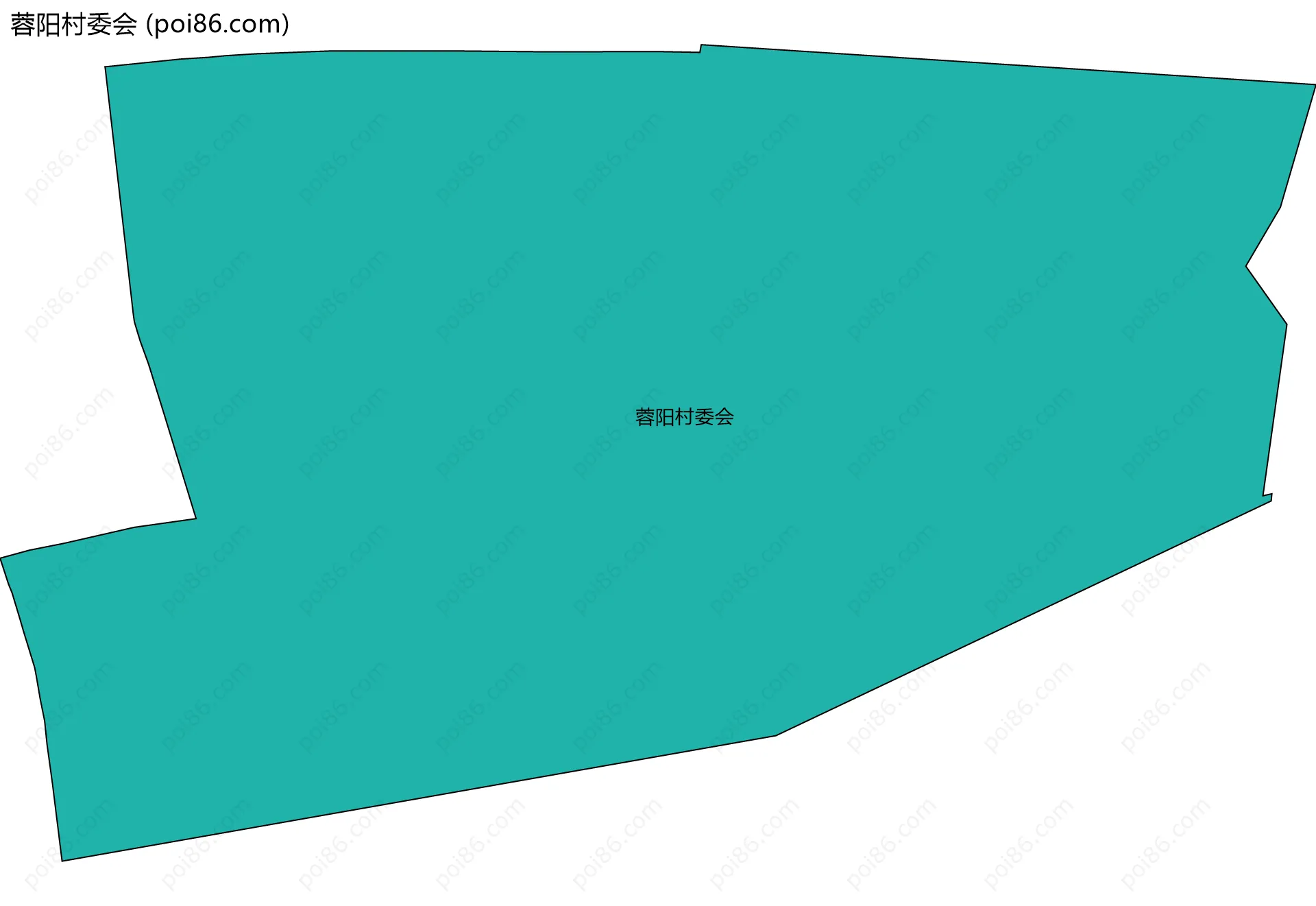 蓉阳村委会边界地图