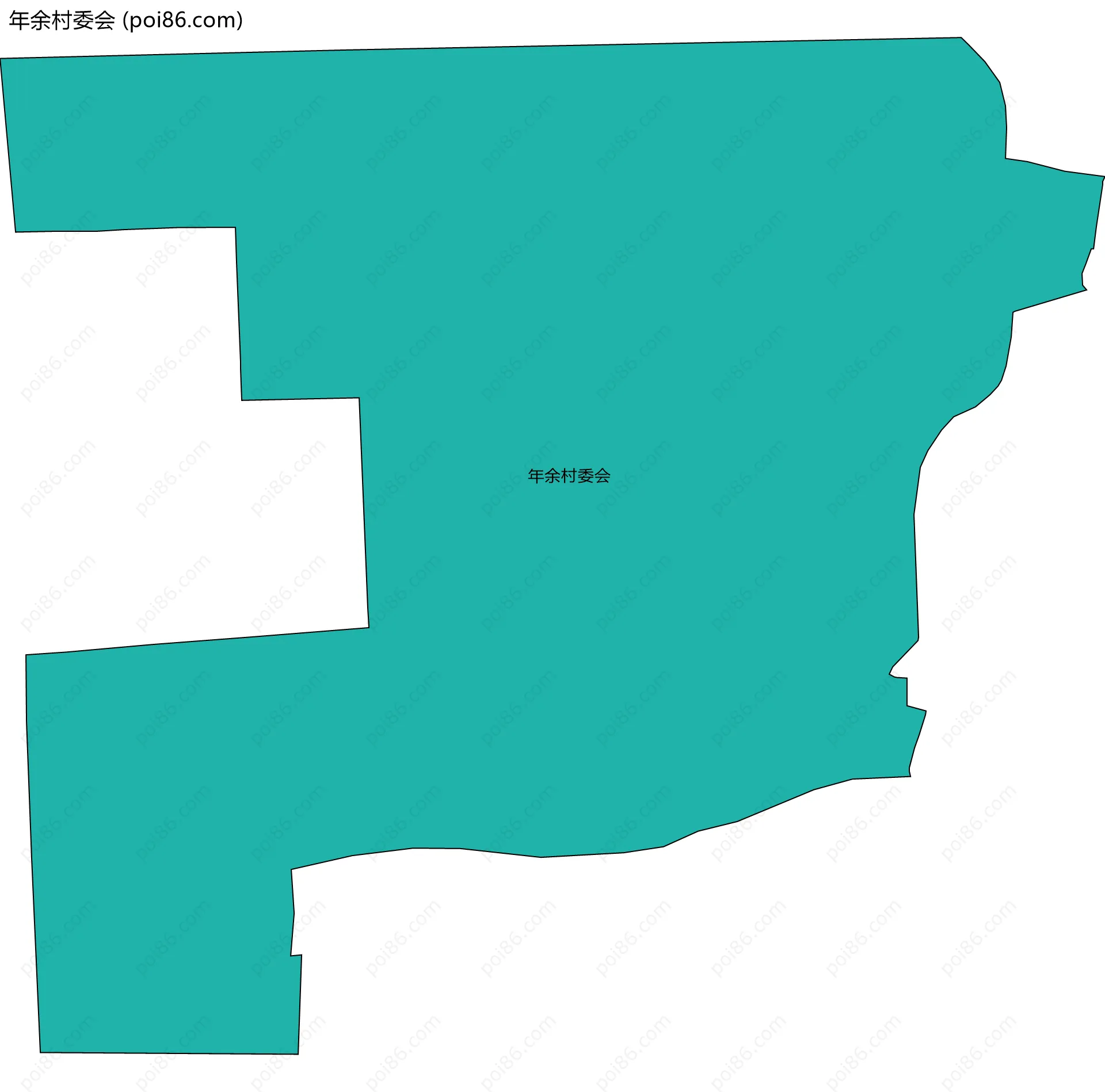 年余村委会边界地图
