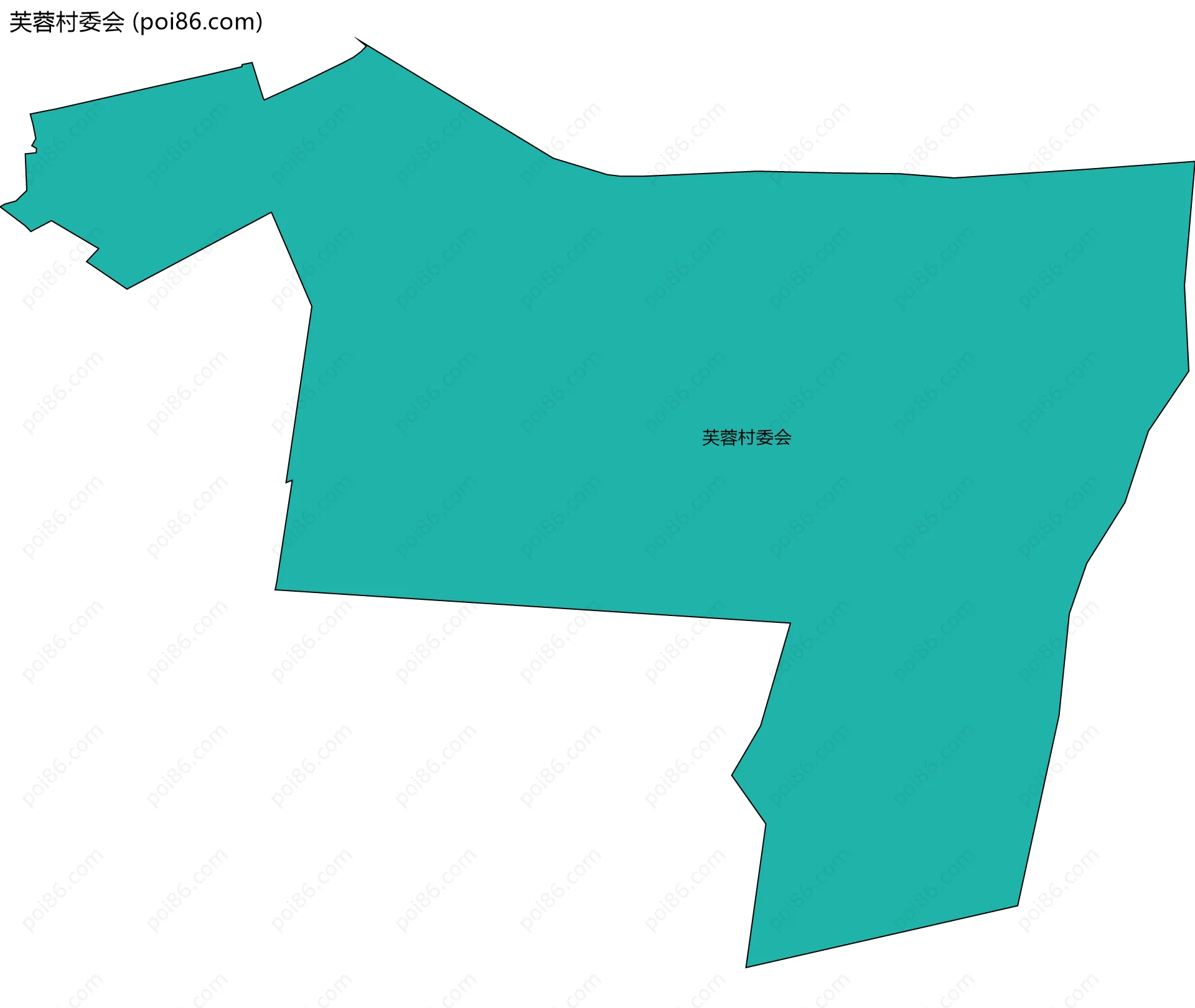 芙蓉村委会边界地图