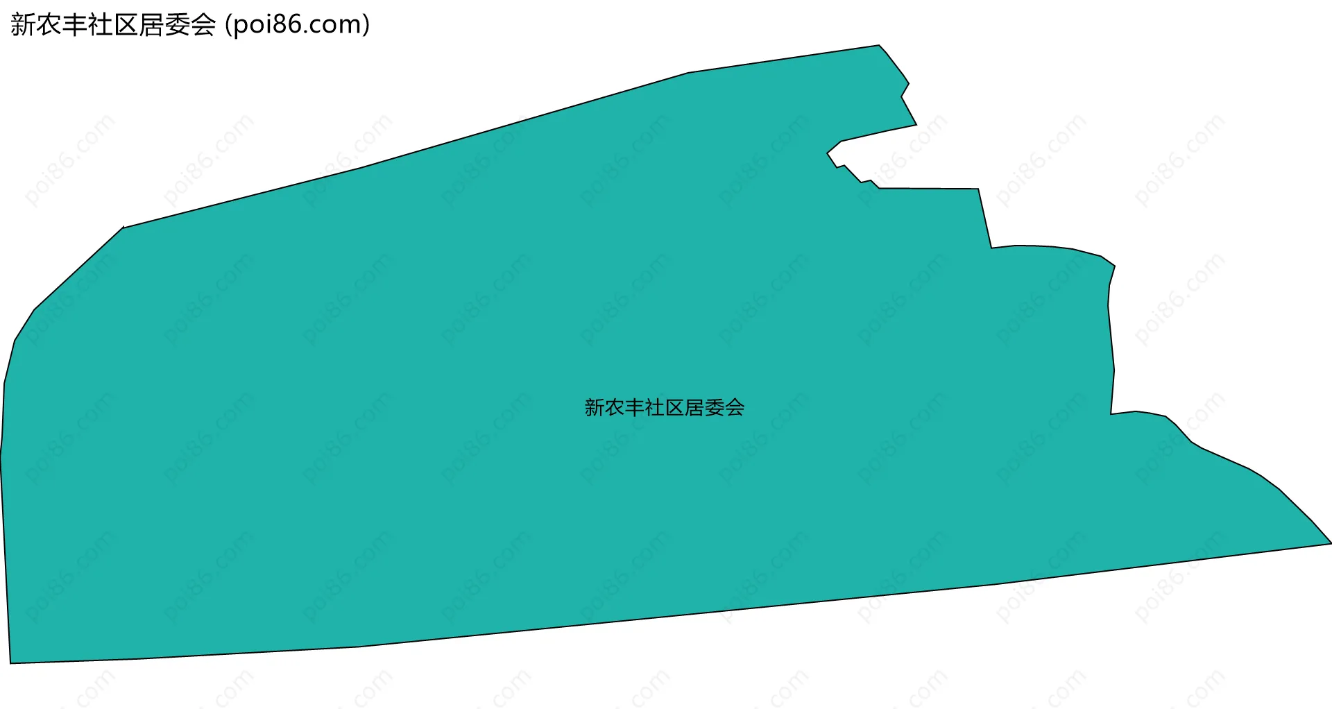 新农丰社区居委会边界地图