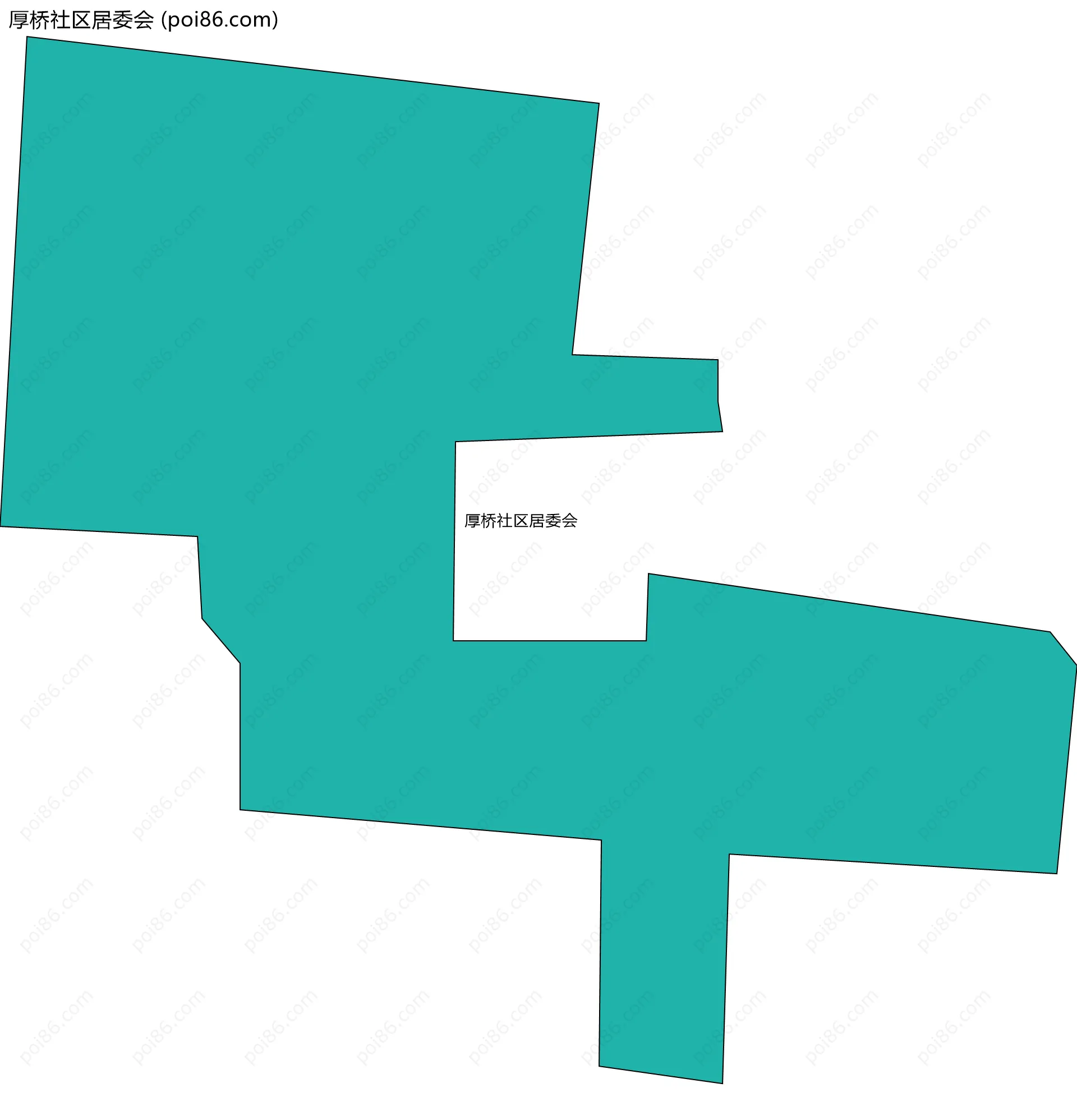 厚桥社区居委会边界地图