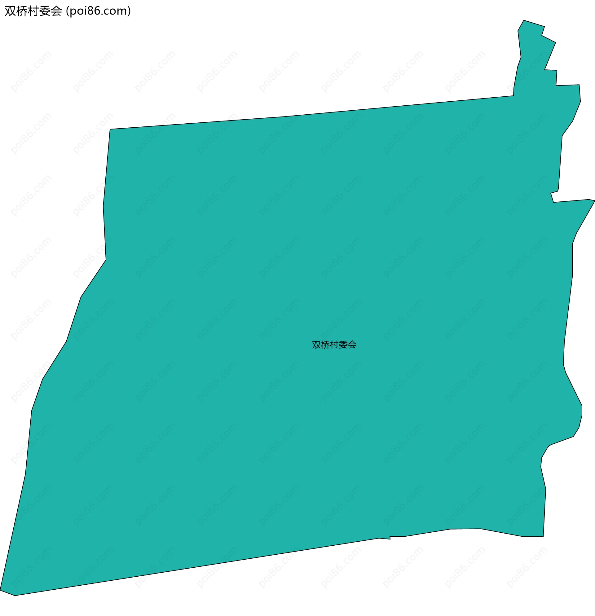 双桥村委会边界地图