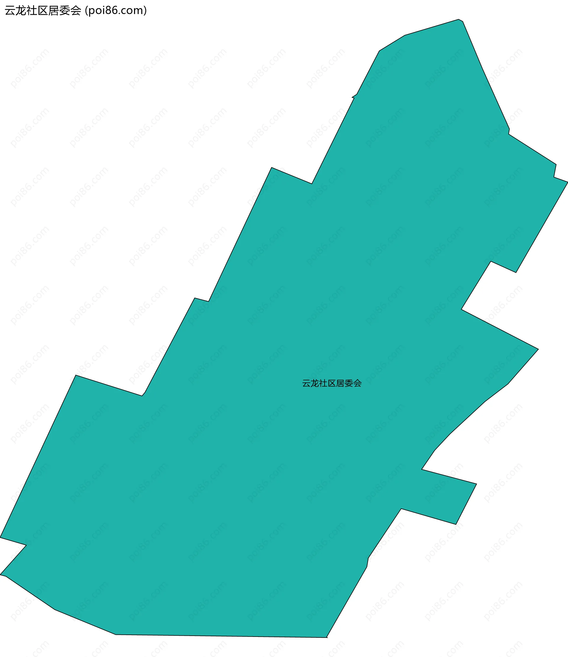 云龙社区居委会边界地图
