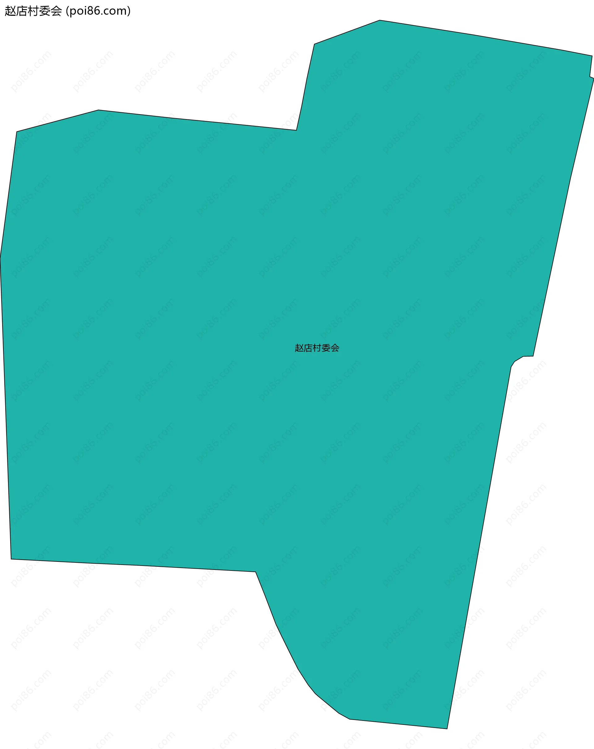 赵店村委会边界地图