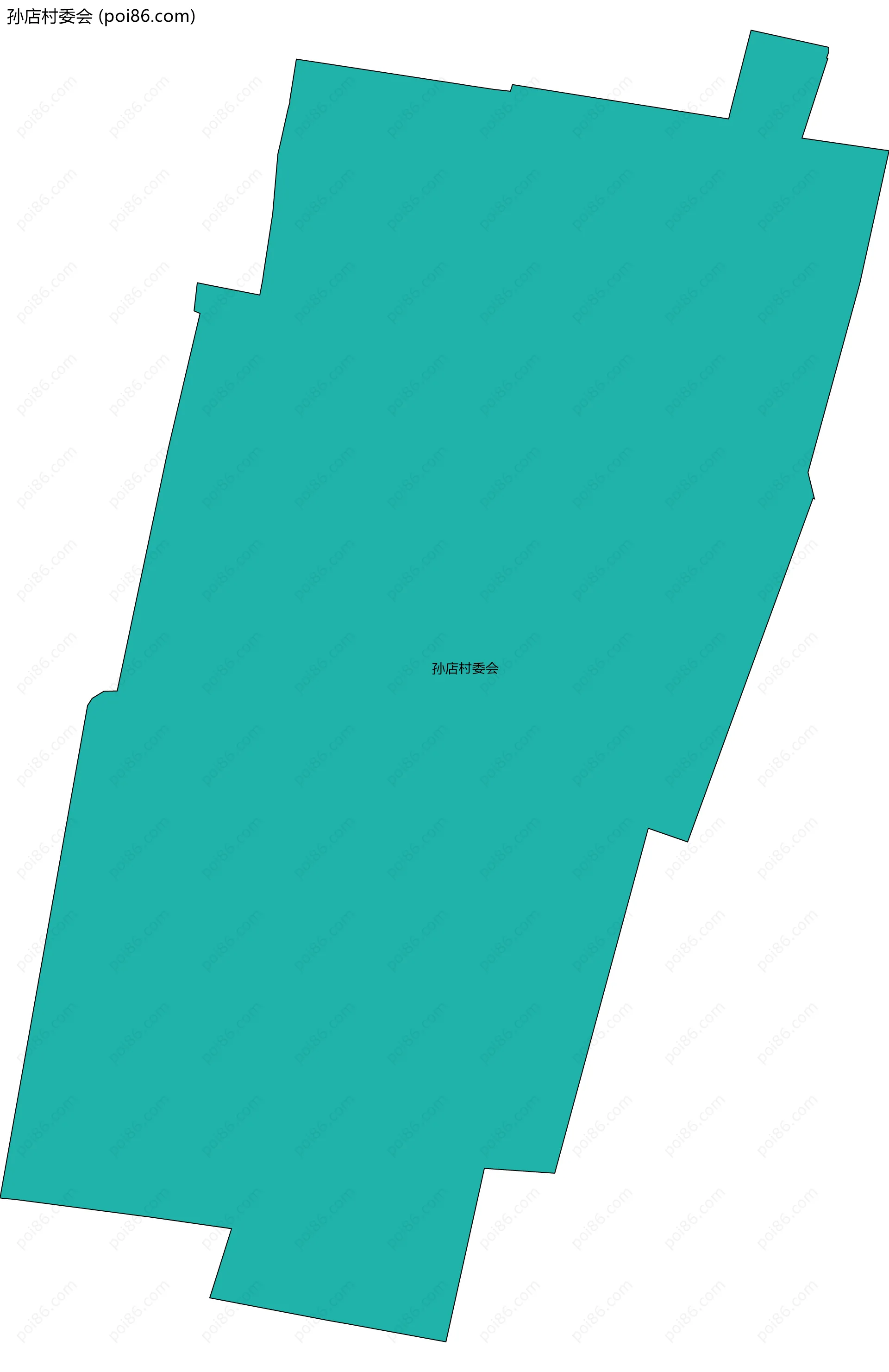 孙店村委会边界地图