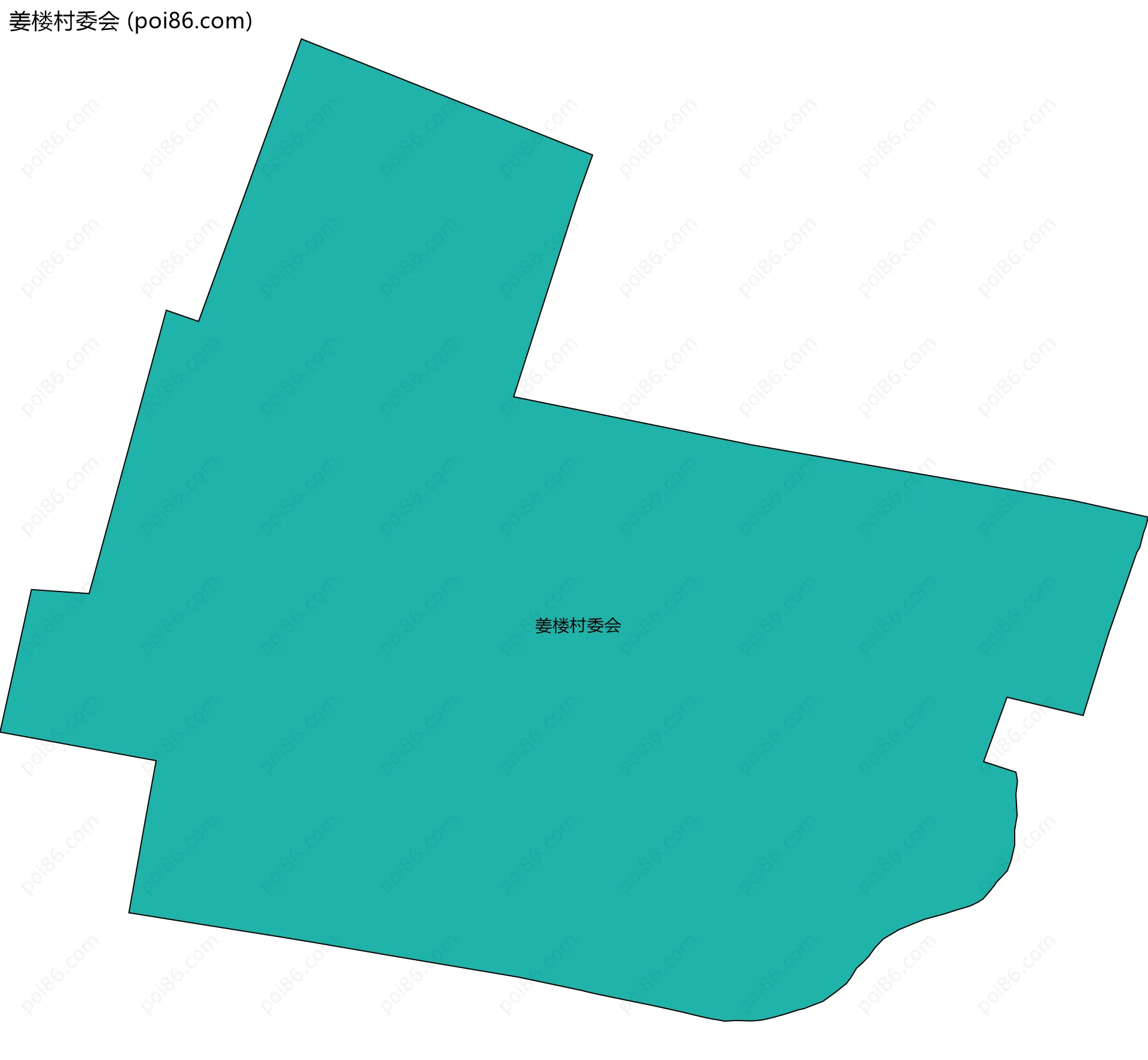 姜楼村委会边界地图