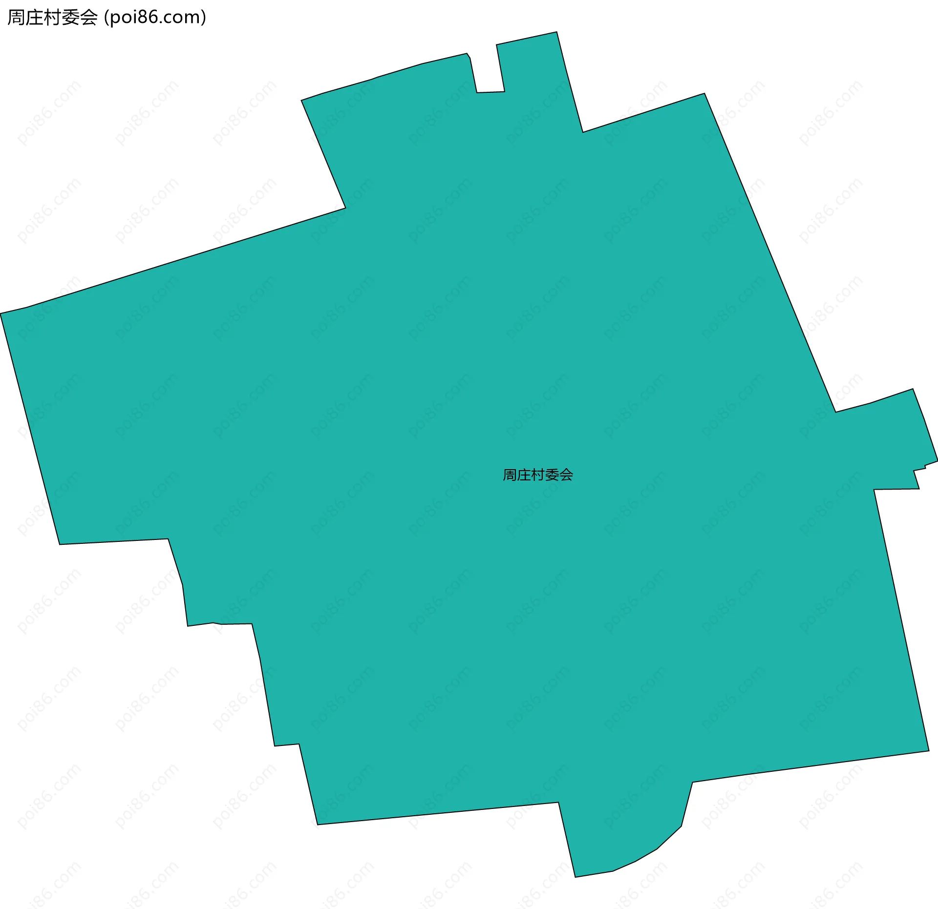 周庄村委会边界地图