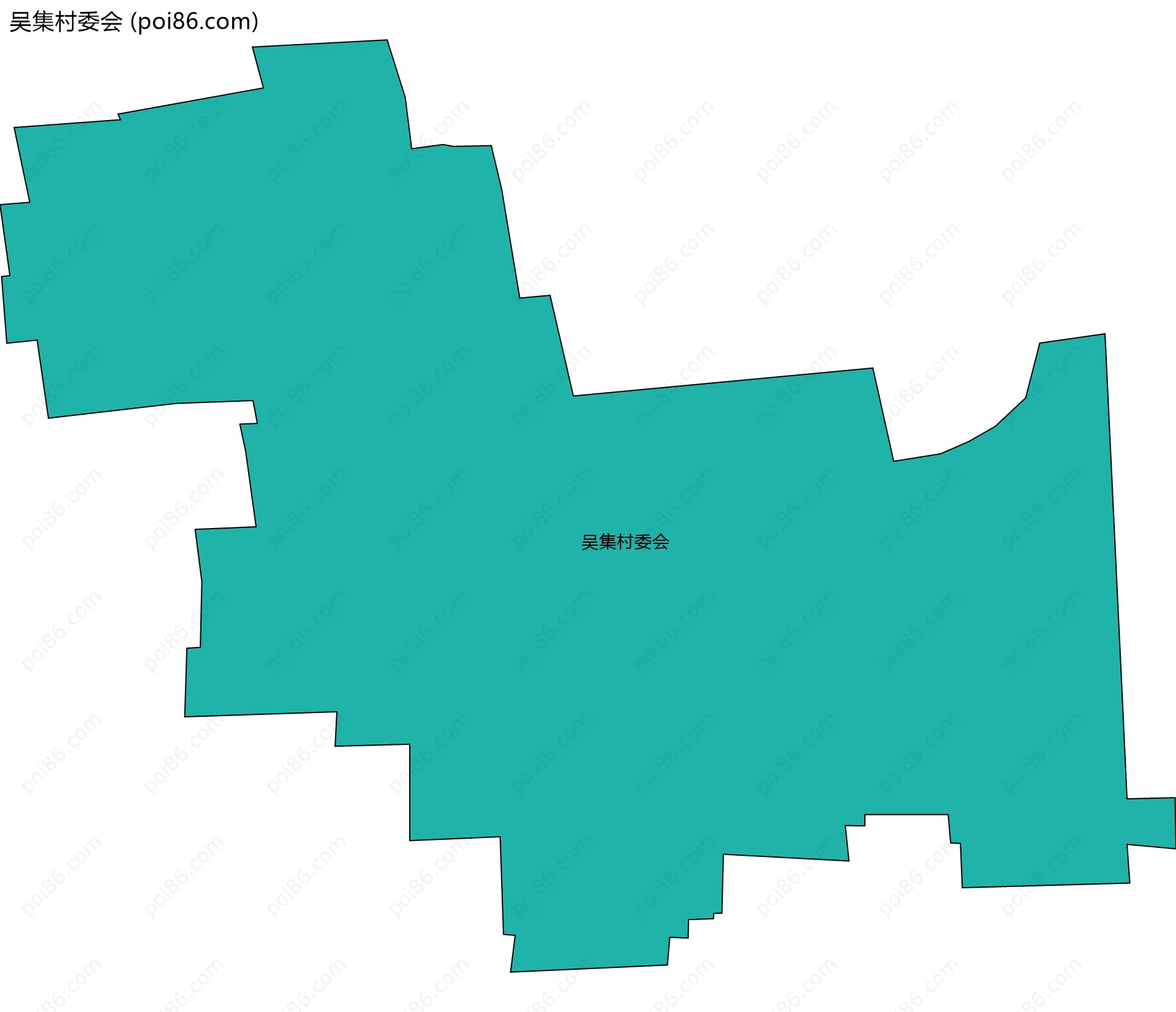 吴集村委会边界地图