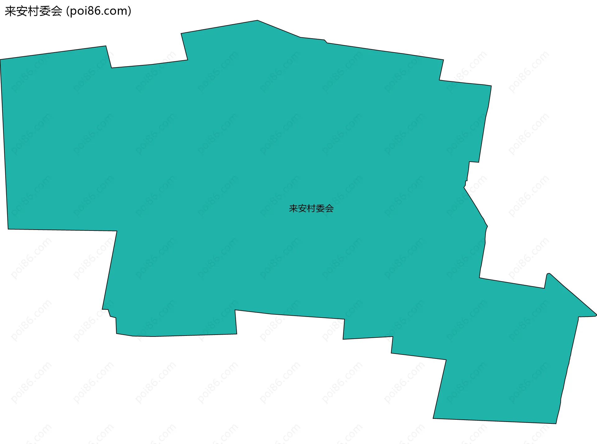 来安村委会边界地图
