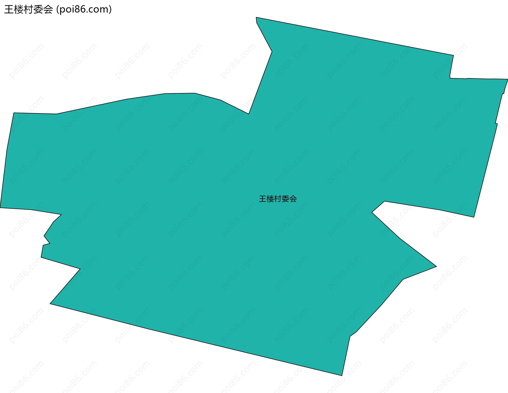 王楼村委会边界地图