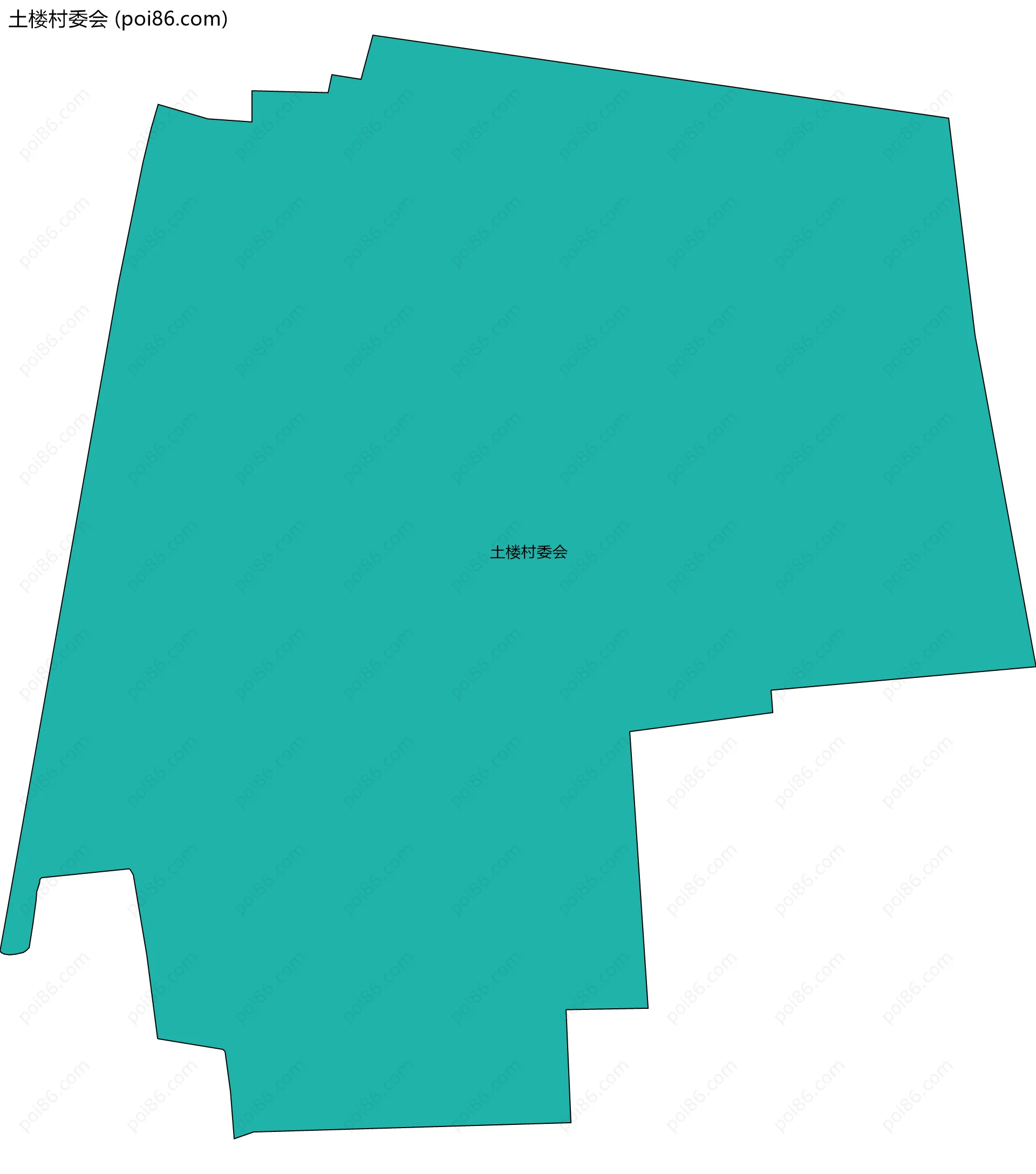 土楼村委会边界地图