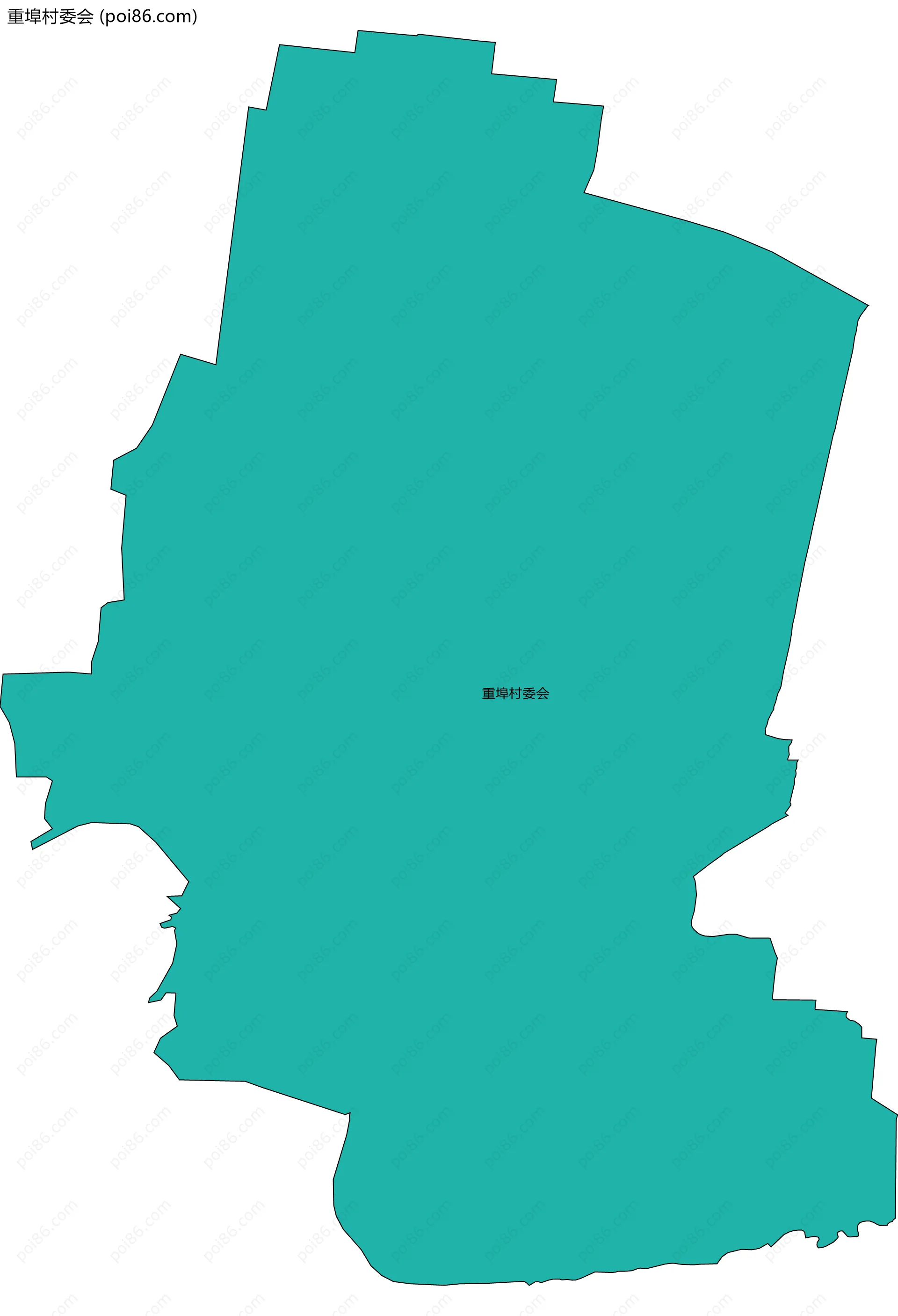 重埠村委会边界地图