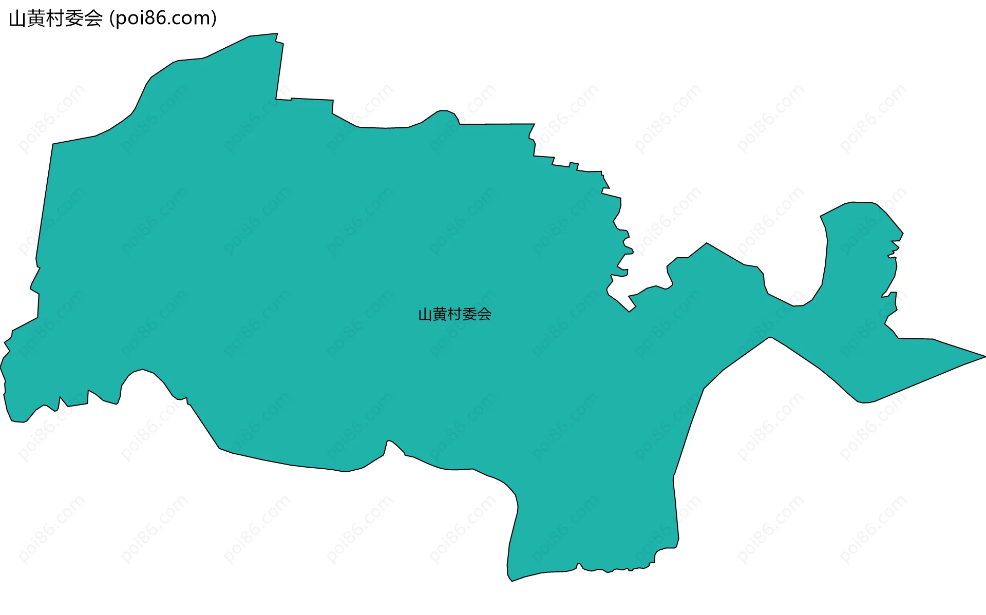 山黄村委会边界地图