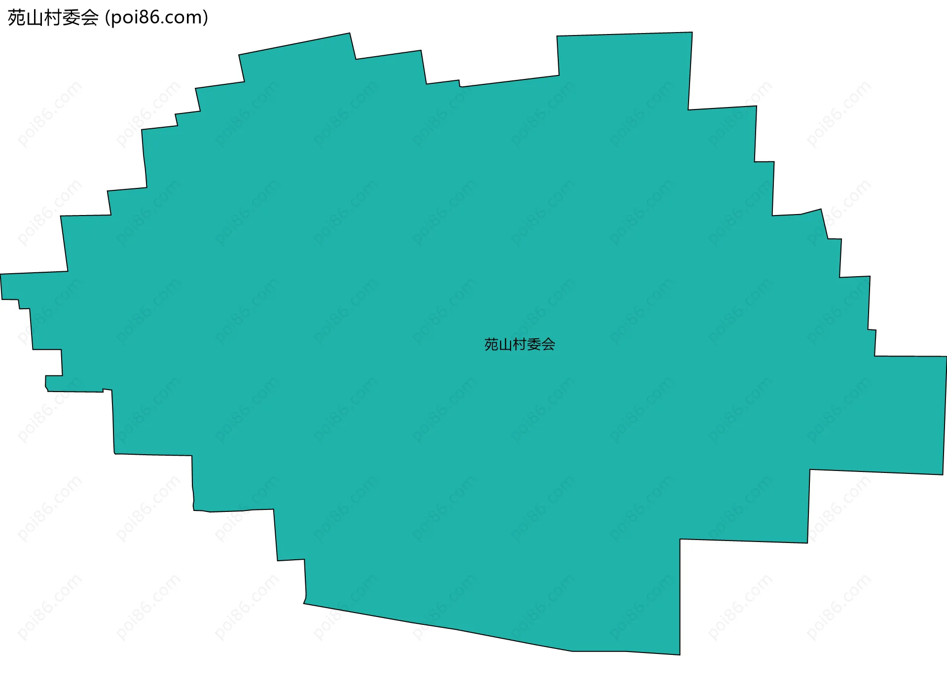 苑山村委会边界地图