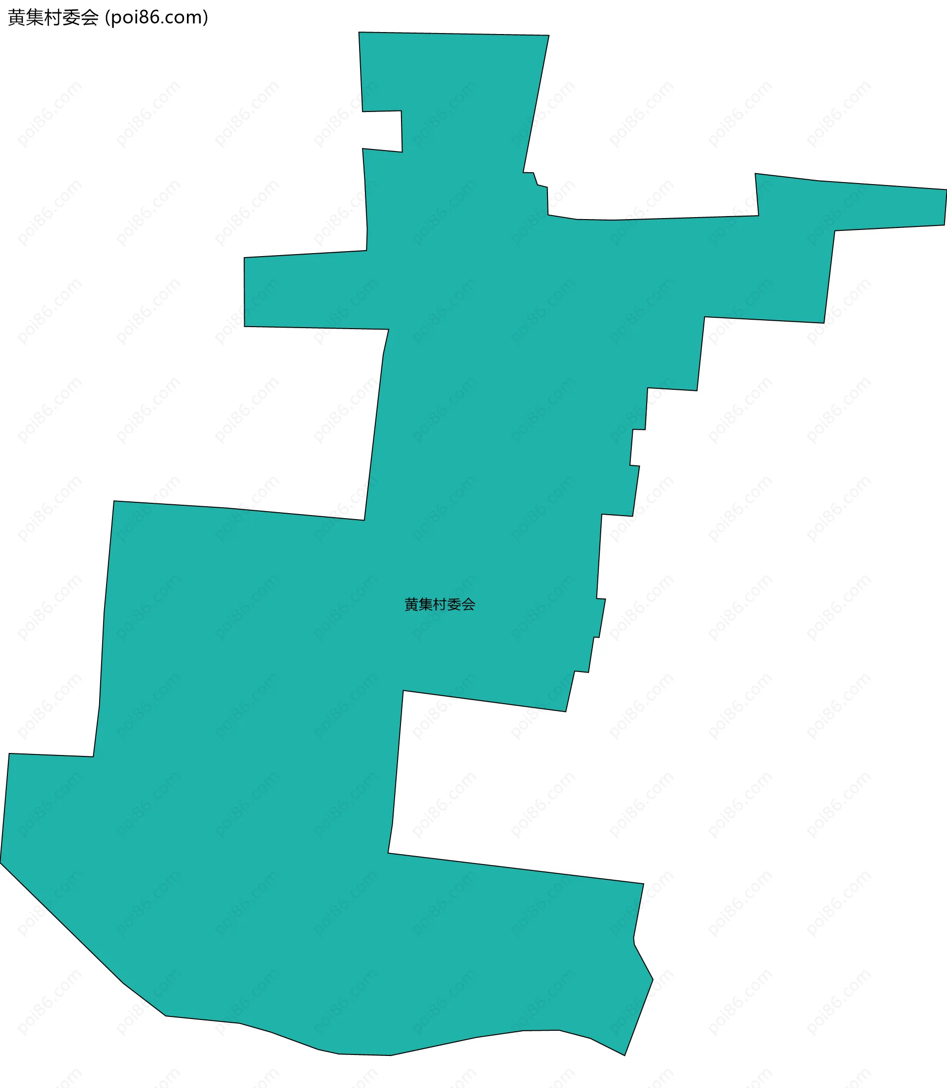 黄集村委会边界地图