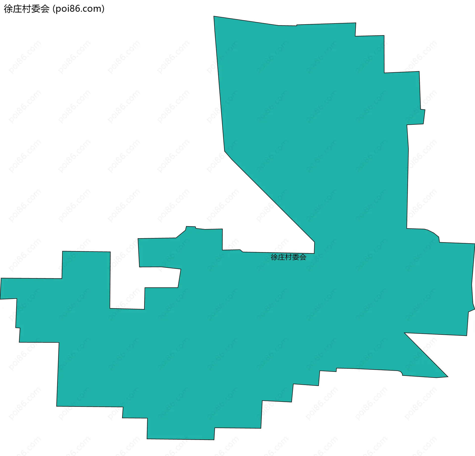 徐庄村委会边界地图