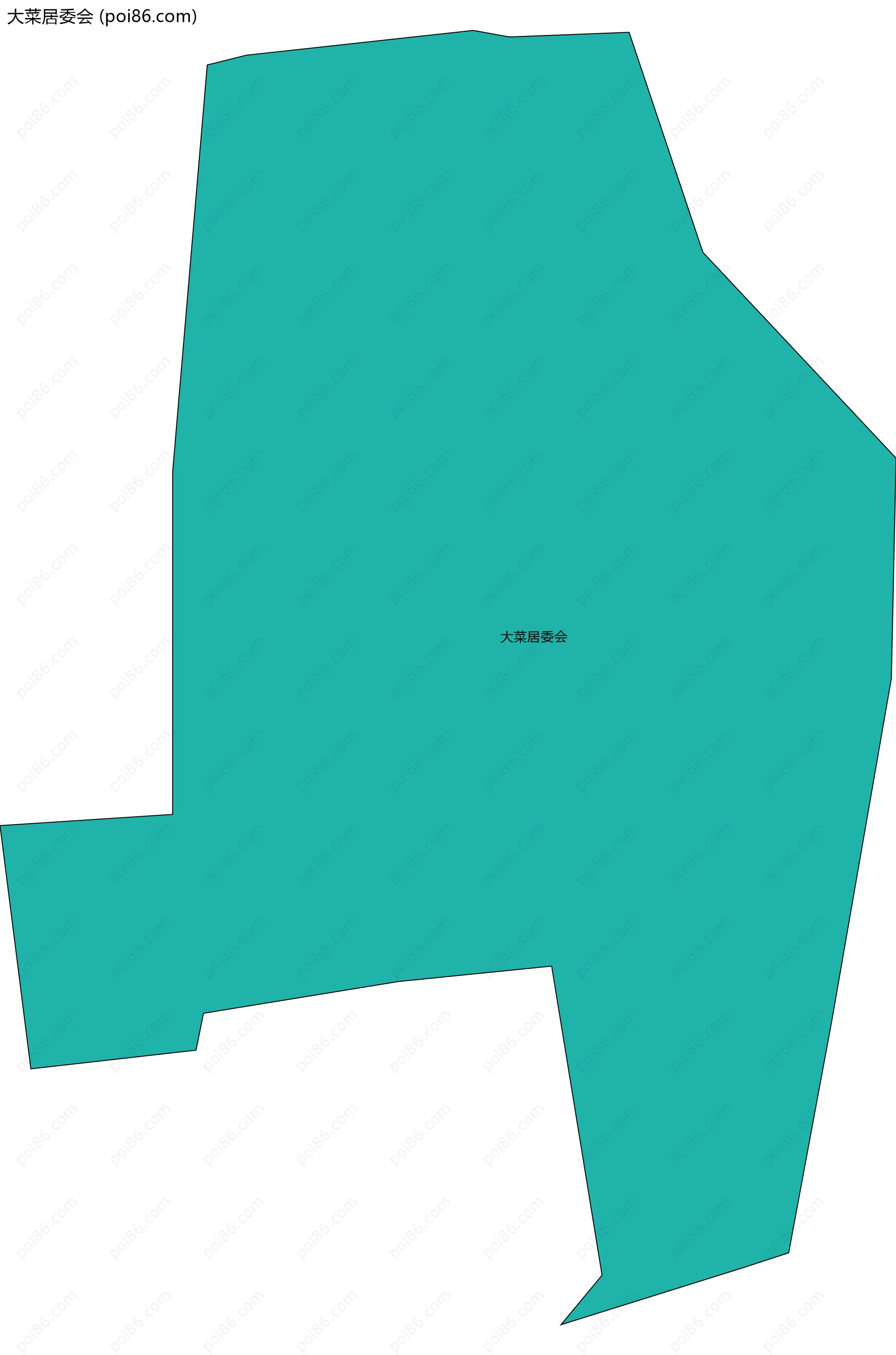 大菜居委会边界地图