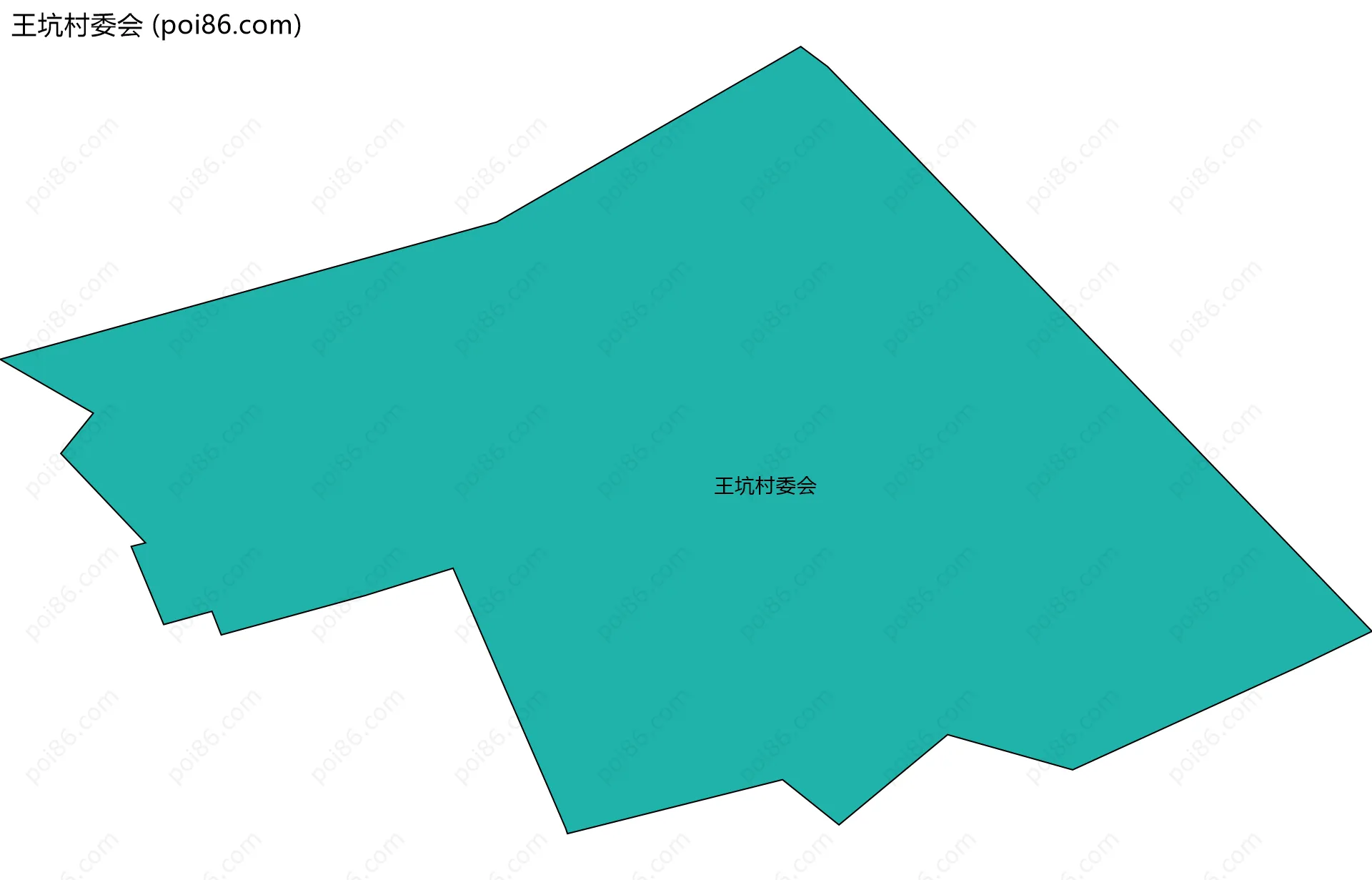王坑村委会边界地图